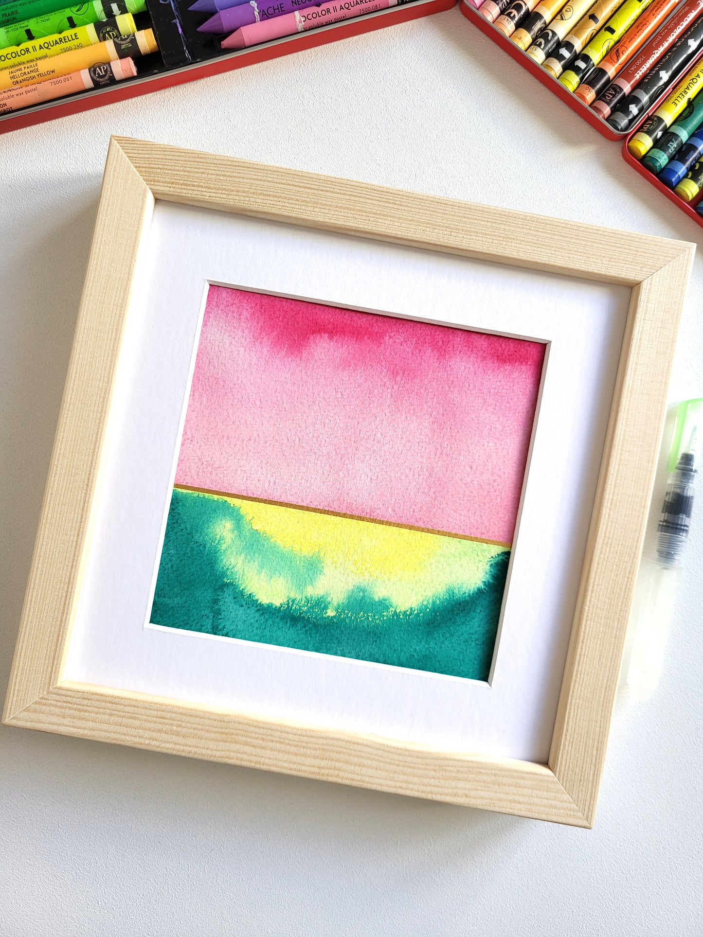 "Golden Horizon XXI" - 20 x 20 cm