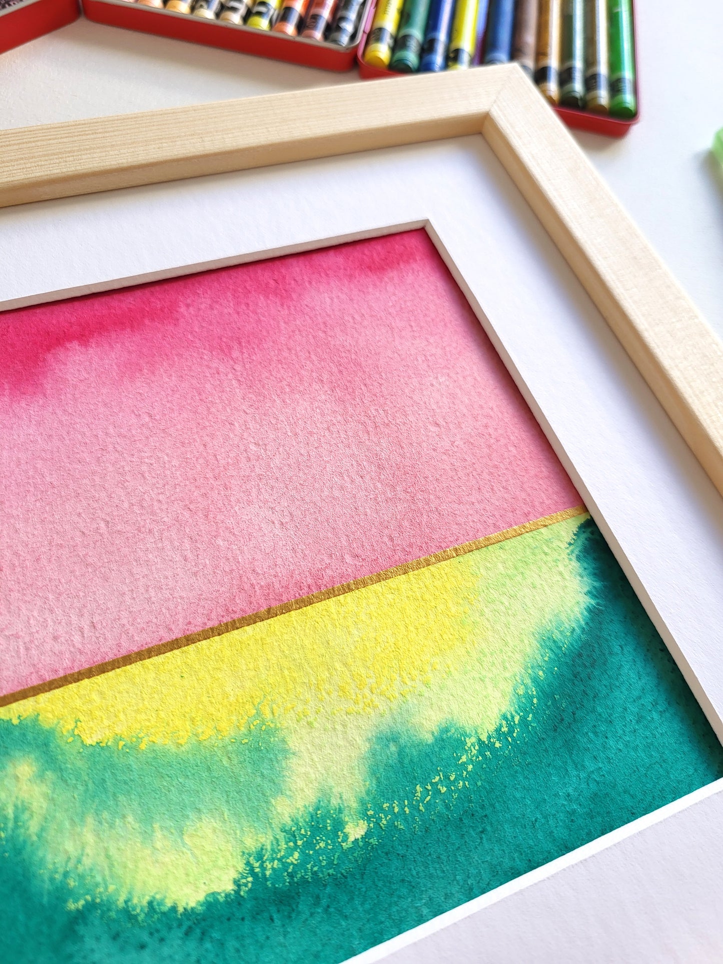 "Golden Horizon XXI" - 20 x 20 cm