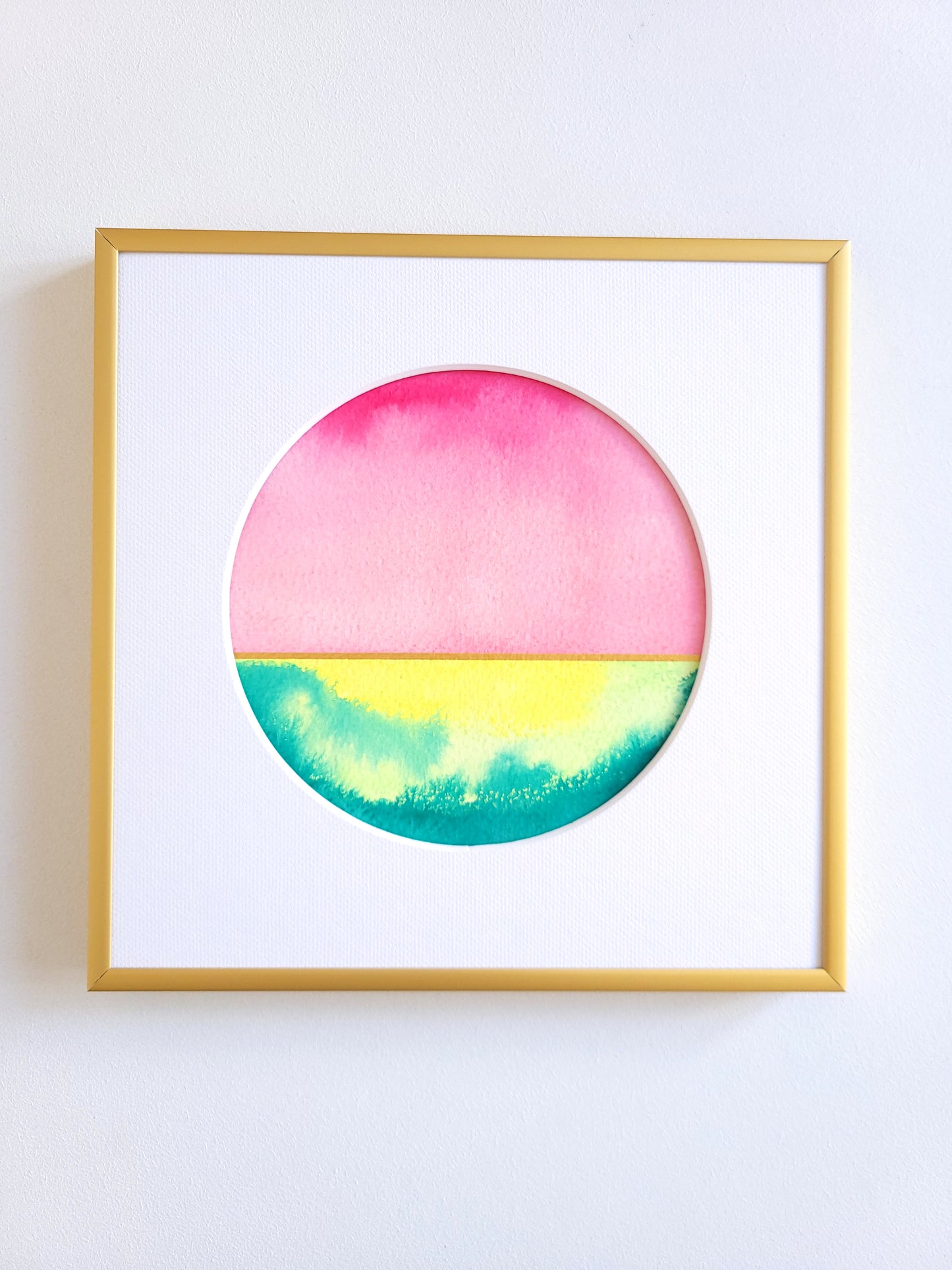 "Golden Horizon XXI" - 20 x 20 cm