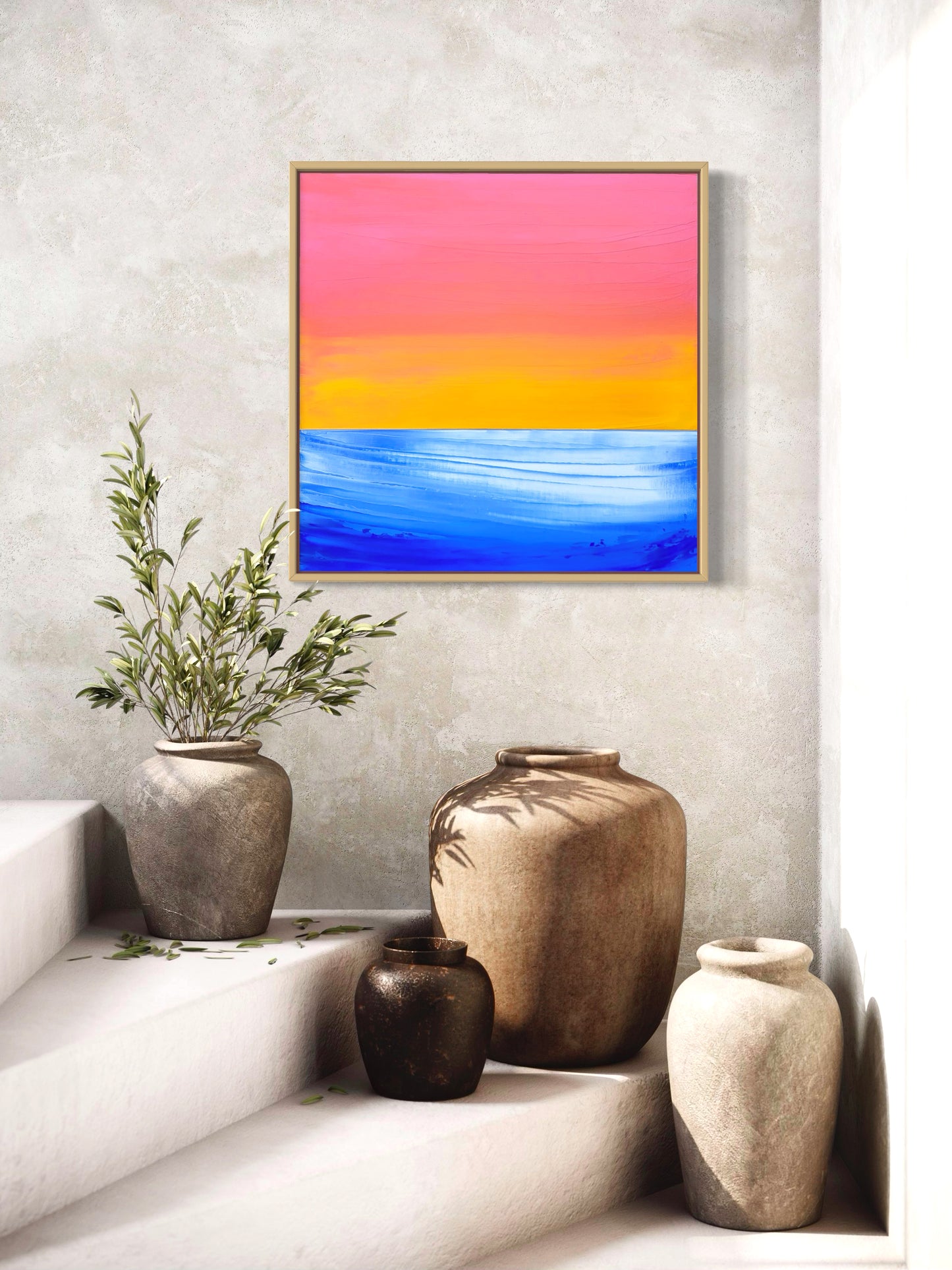 "Lake Of Light" - 40 x 40 cm