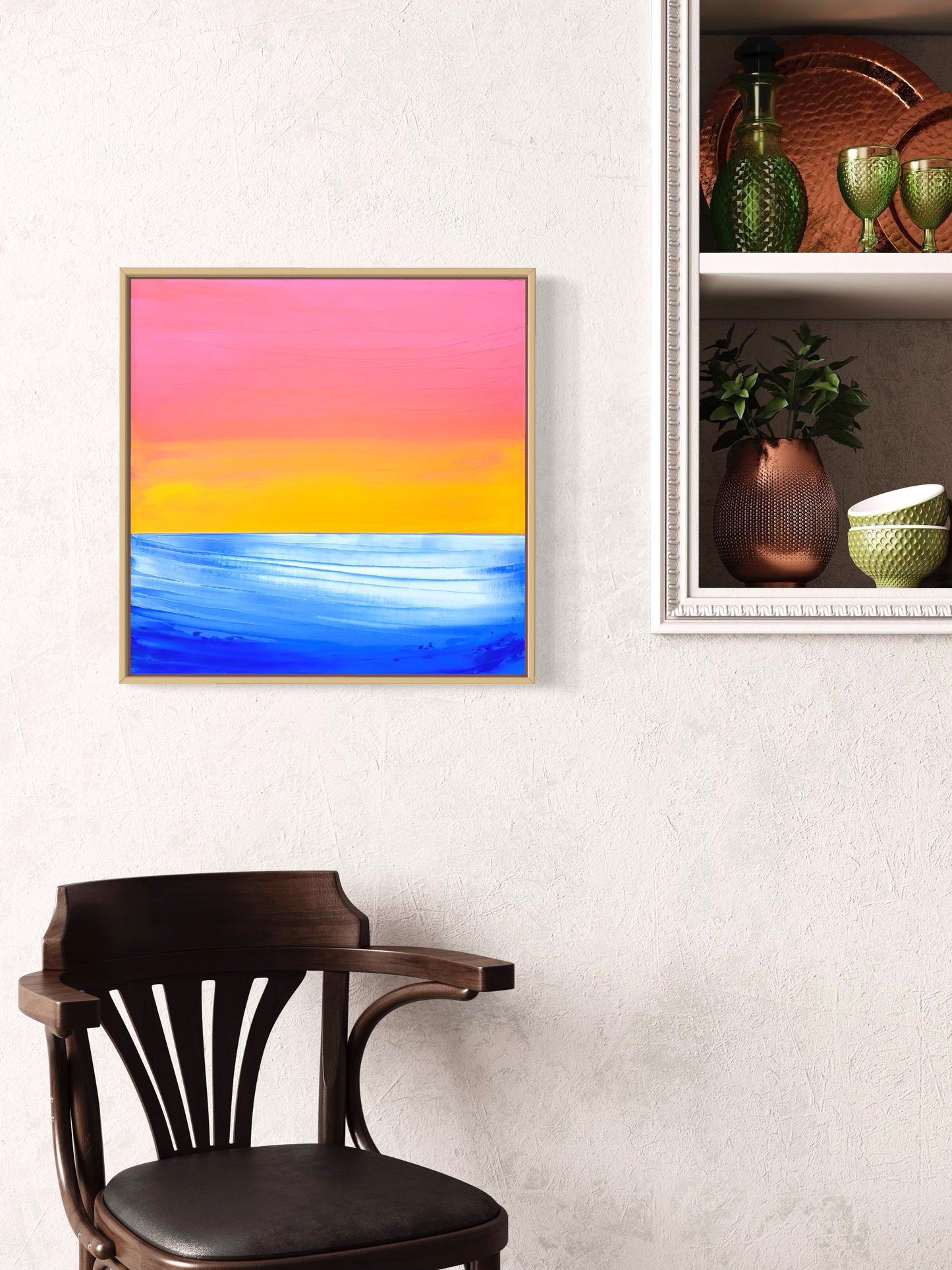 "Lake Of Light" - 40 x 40 cm