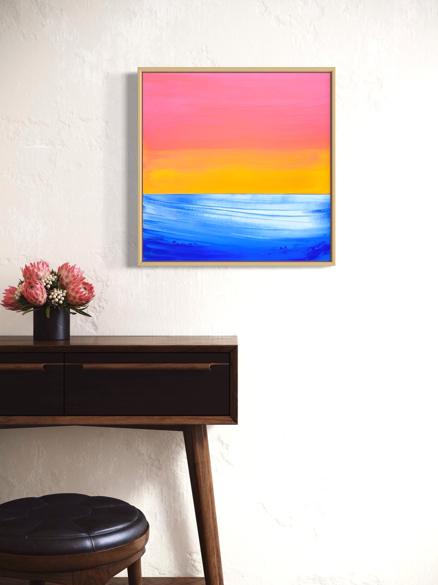 "Lake Of Light" - 40 x 40 cm