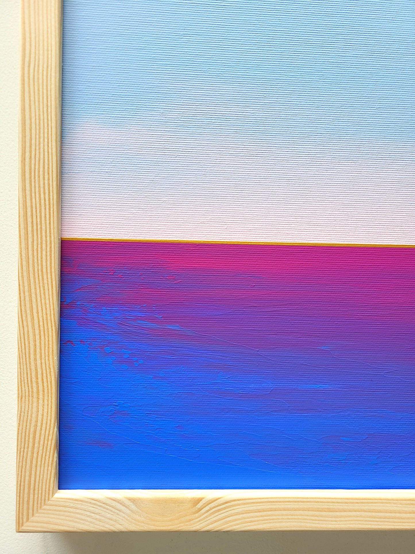 "Blue Vastness" - 40 x 40 cm