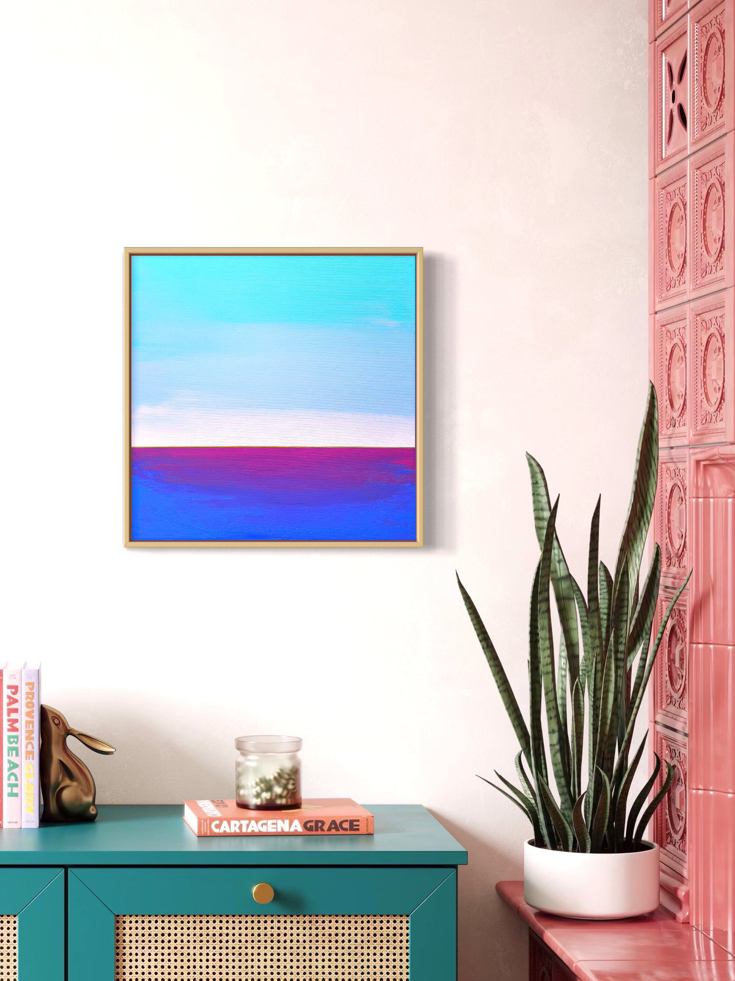 "Blue Vastness" - 40 x 40 cm