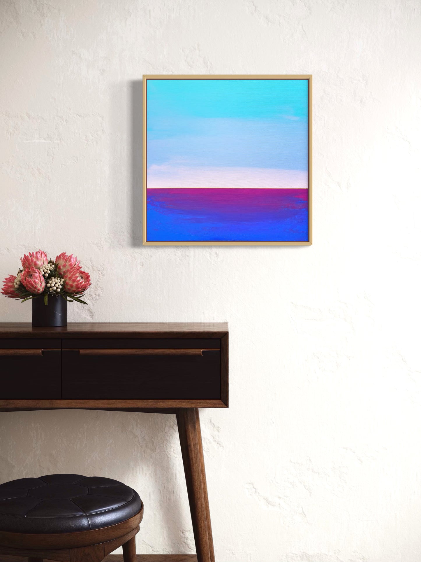 "Blue Vastness" - 40 x 40 cm