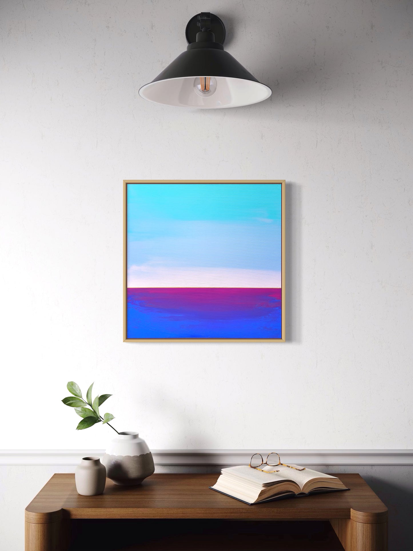 "Blue Vastness" - 40 x 40 cm