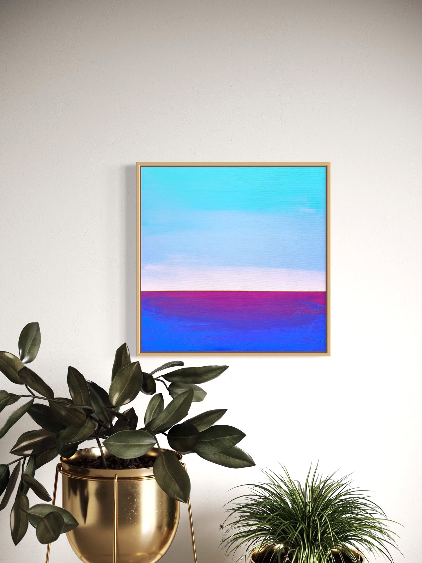 "Blue Vastness" - 40 x 40 cm