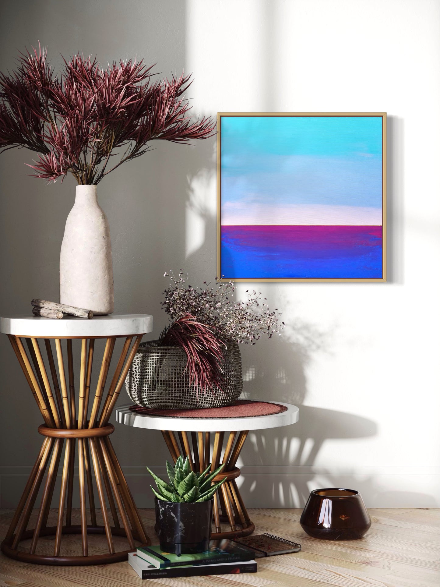 "Blue Vastness" - 40 x 40 cm