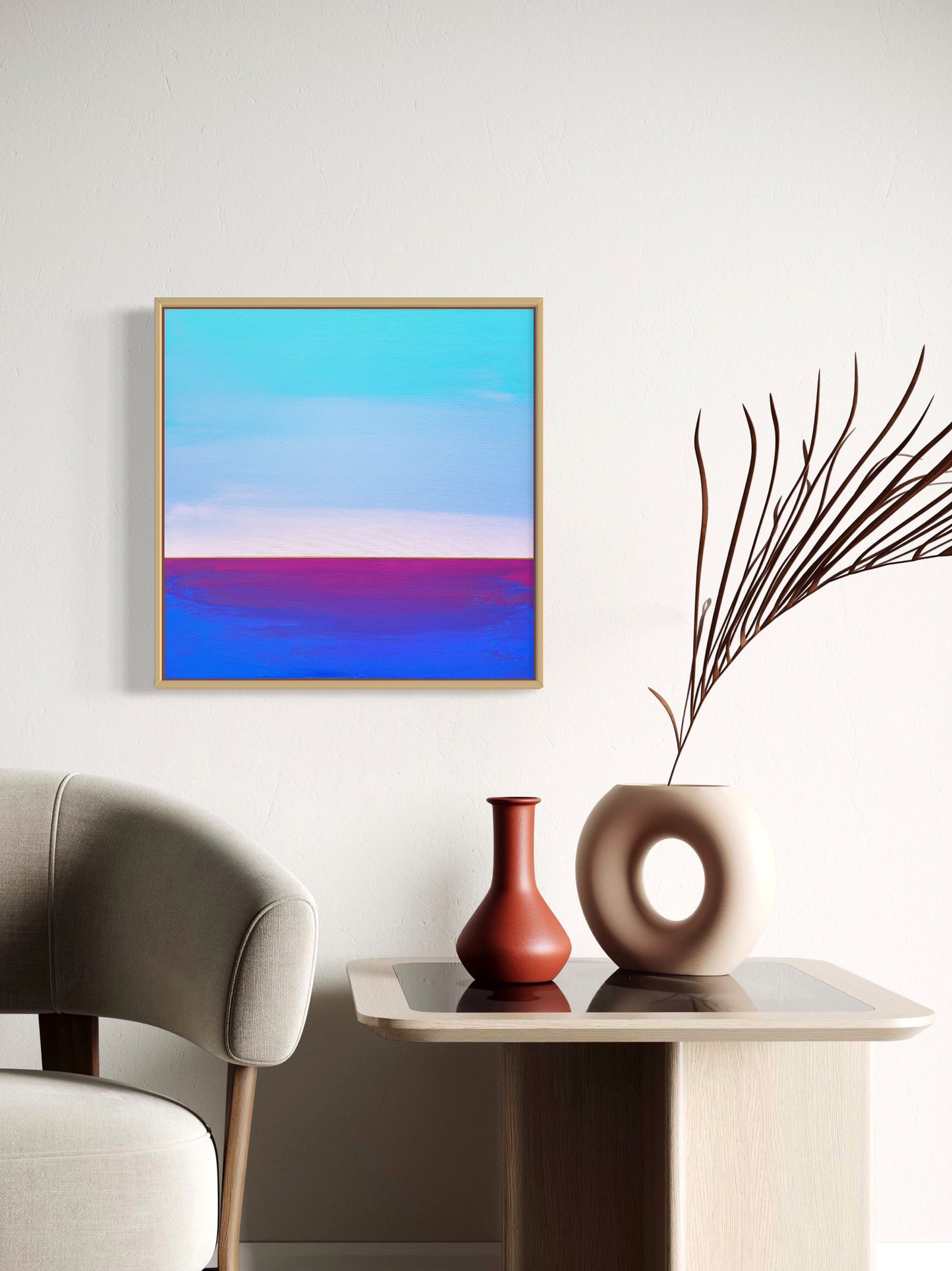 "Blue Vastness" - 40 x 40 cm