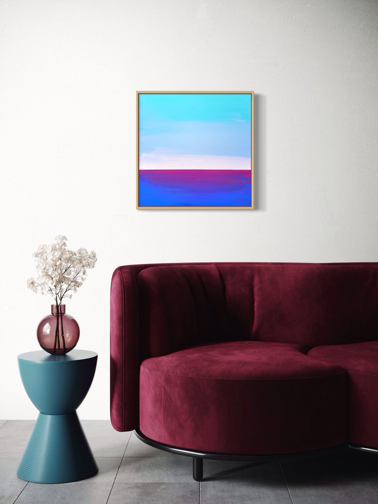 "Blue Vastness" - 40 x 40 cm