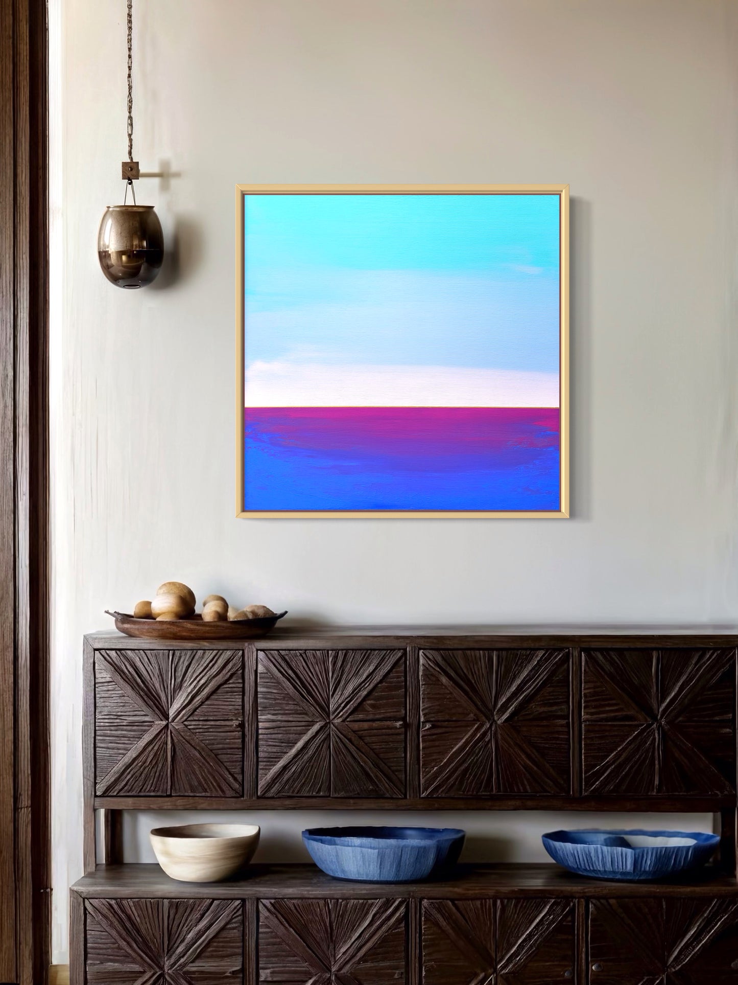 "Blue Vastness" - 40 x 40 cm