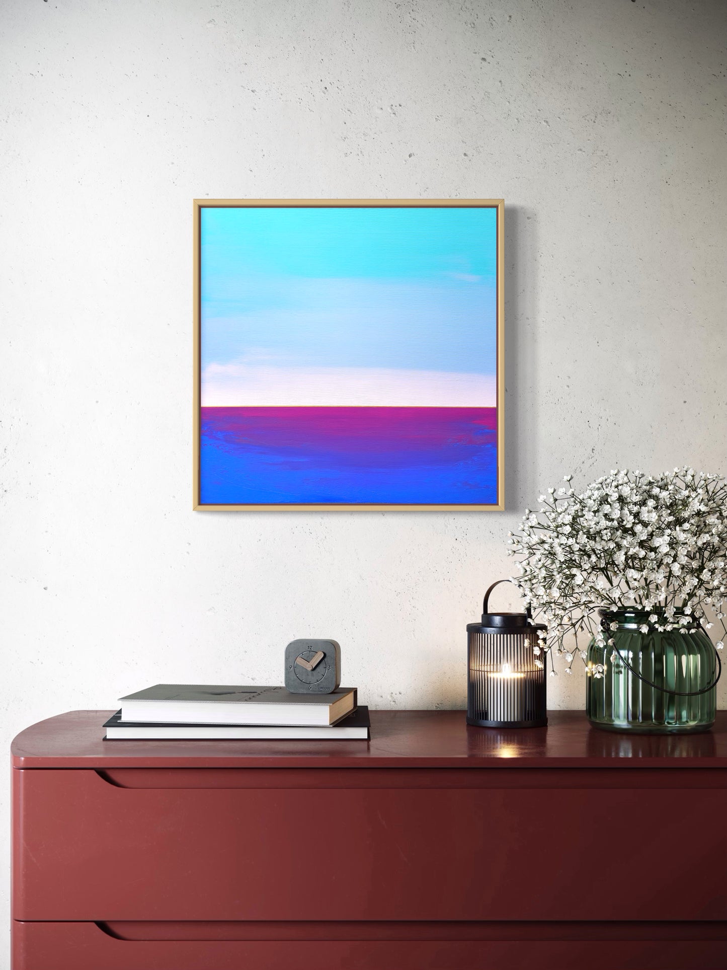 "Blue Vastness" - 40 x 40 cm