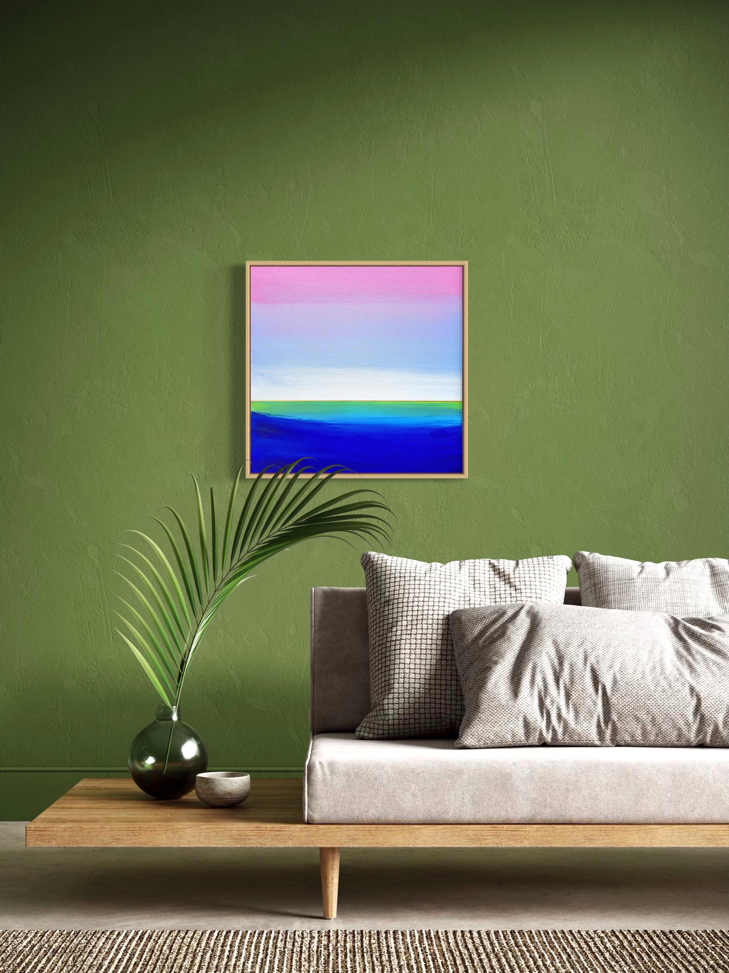 "Lake Journey" - 40 x 40 cm