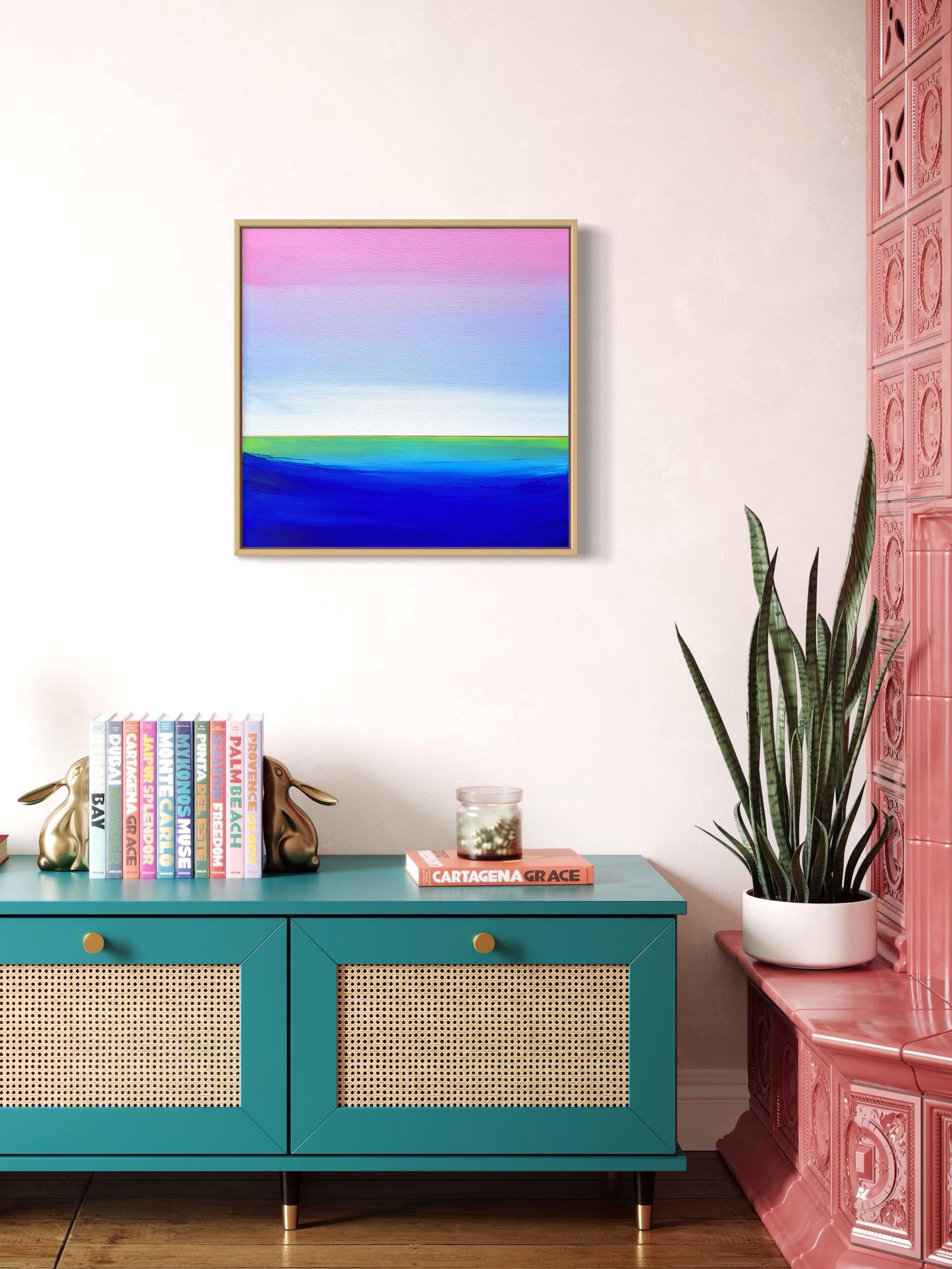 "Lake Journey" - 40 x 40 cm