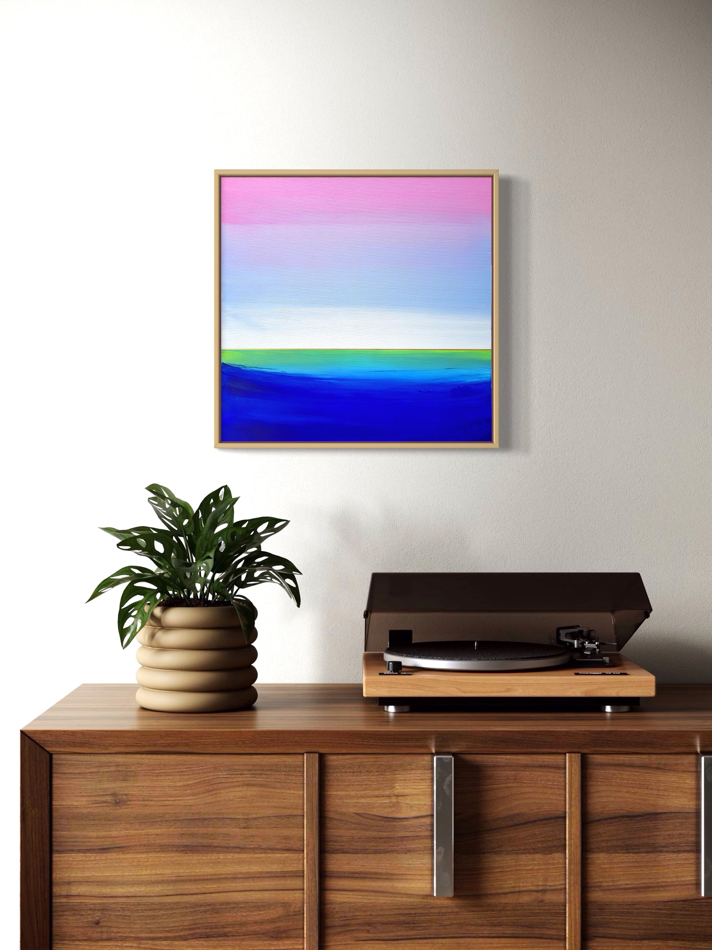 "Lake Journey" - 40 x 40 cm