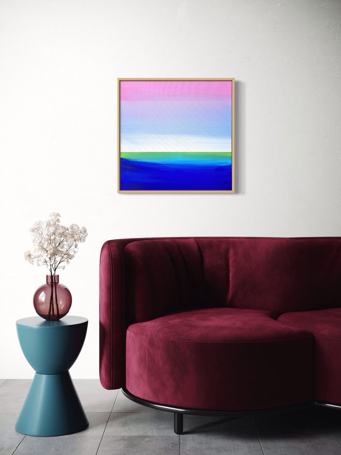 "Lake Journey" - 40 x 40 cm