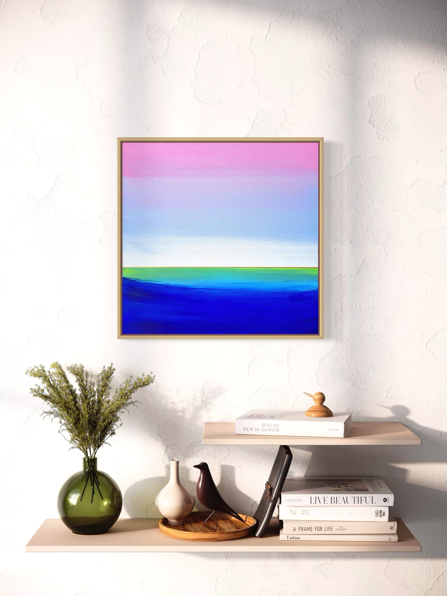 "Lake Journey" - 40 x 40 cm