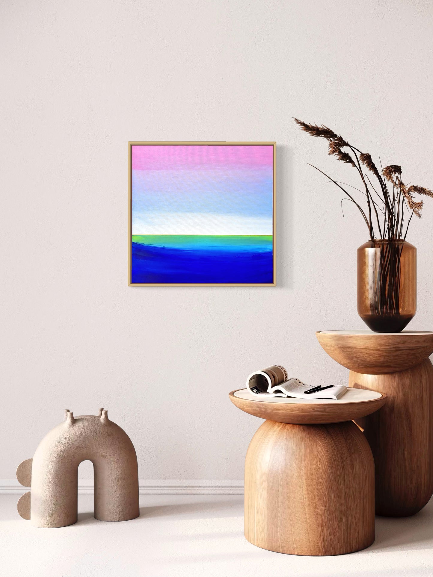 "Lake Journey" - 40 x 40 cm