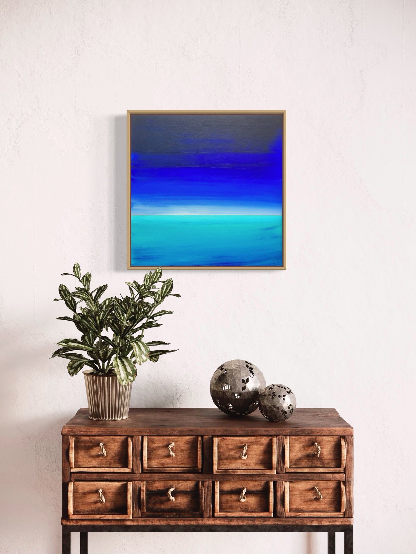 "Blue Horizon" - 40 x 40 cm