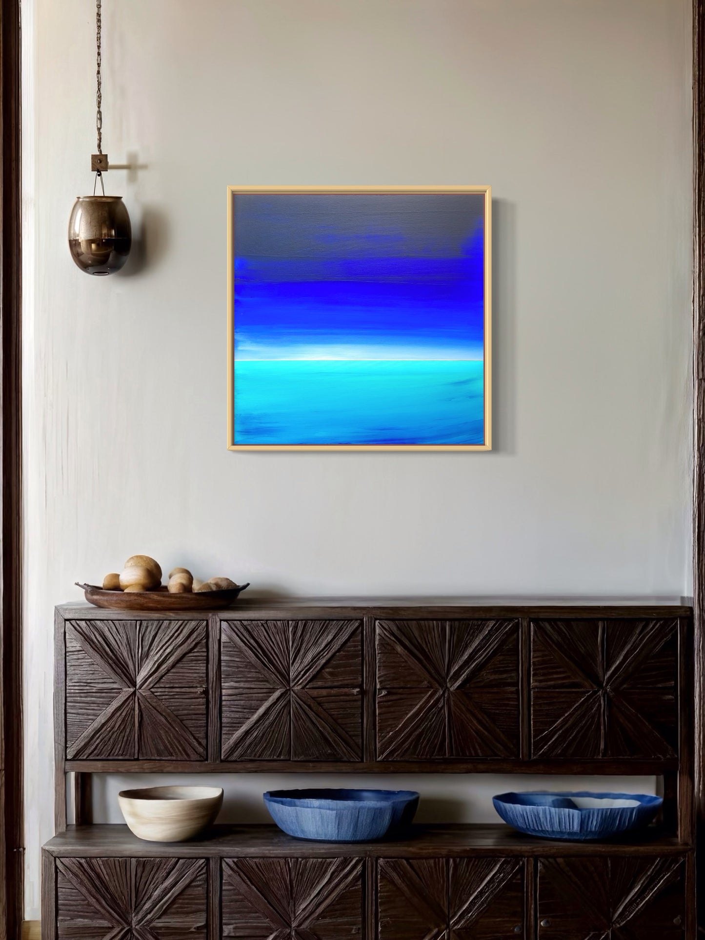 "Blue Horizon" - 40 x 40 cm