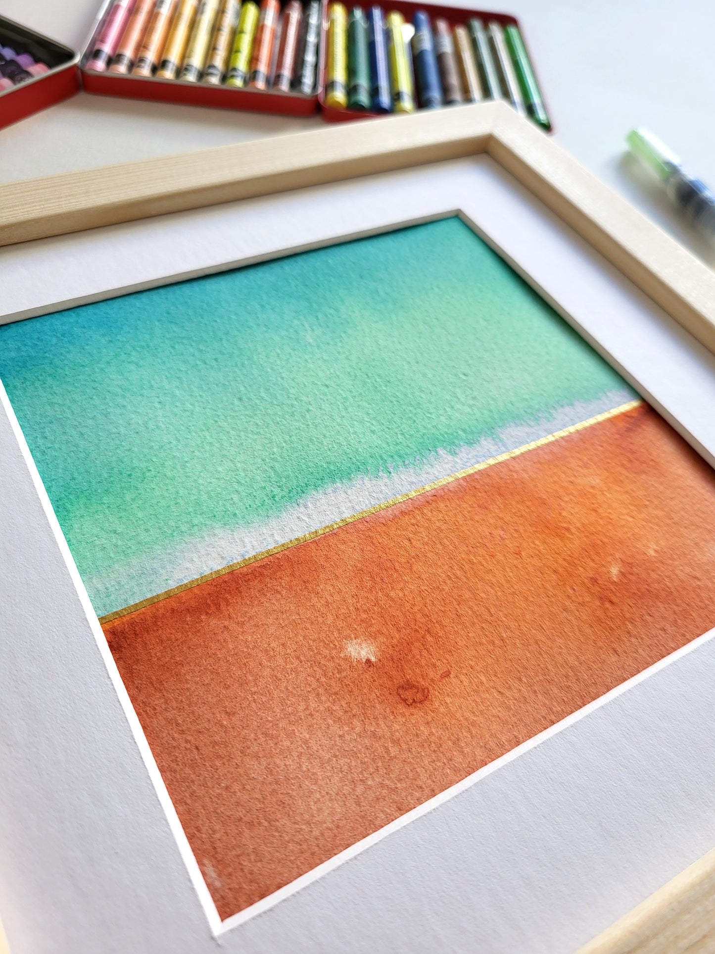 "Golden Horizon XXII" - 20 x 20 cm