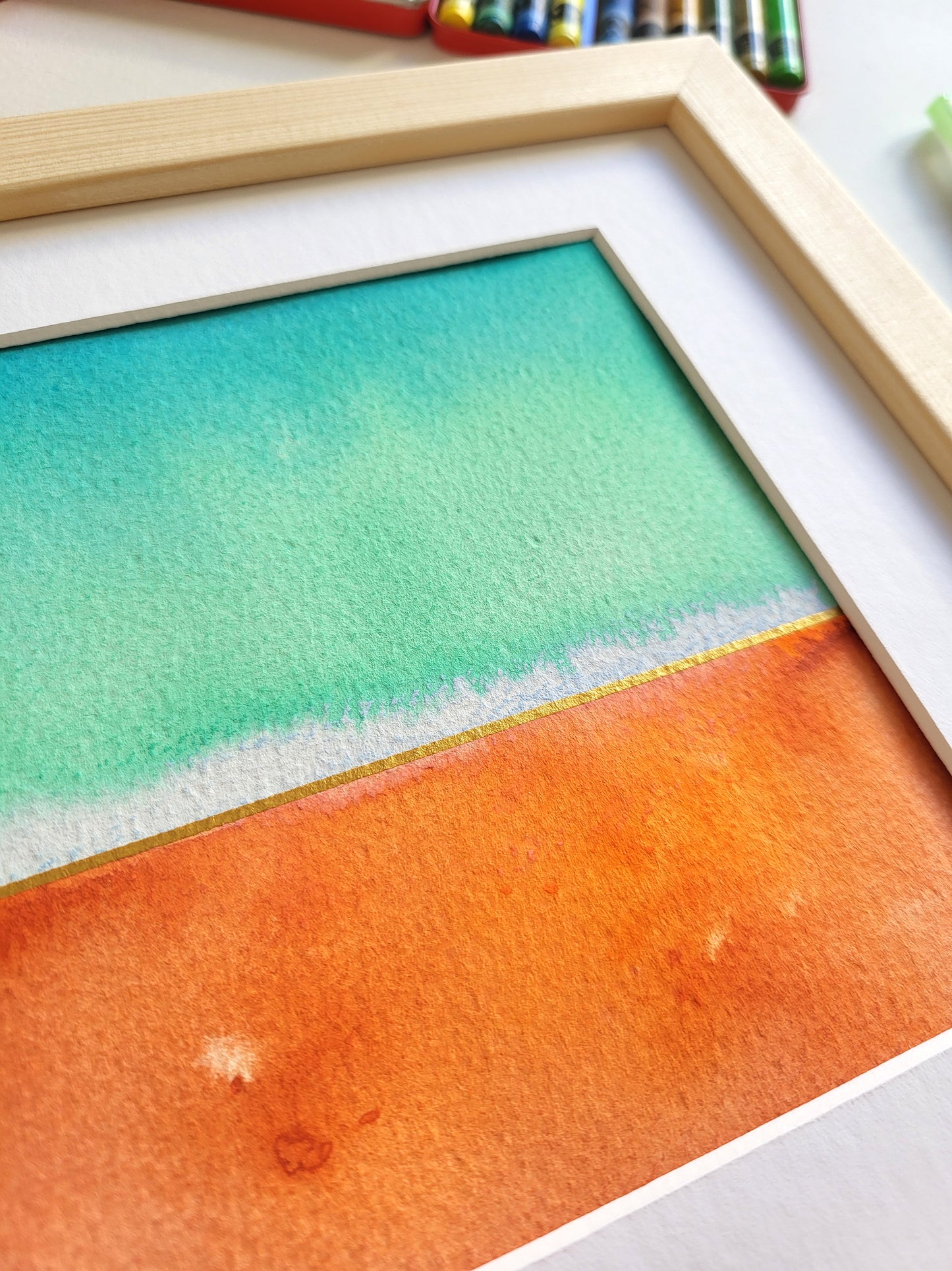 "Golden Horizon XXII" - 20 x 20 cm