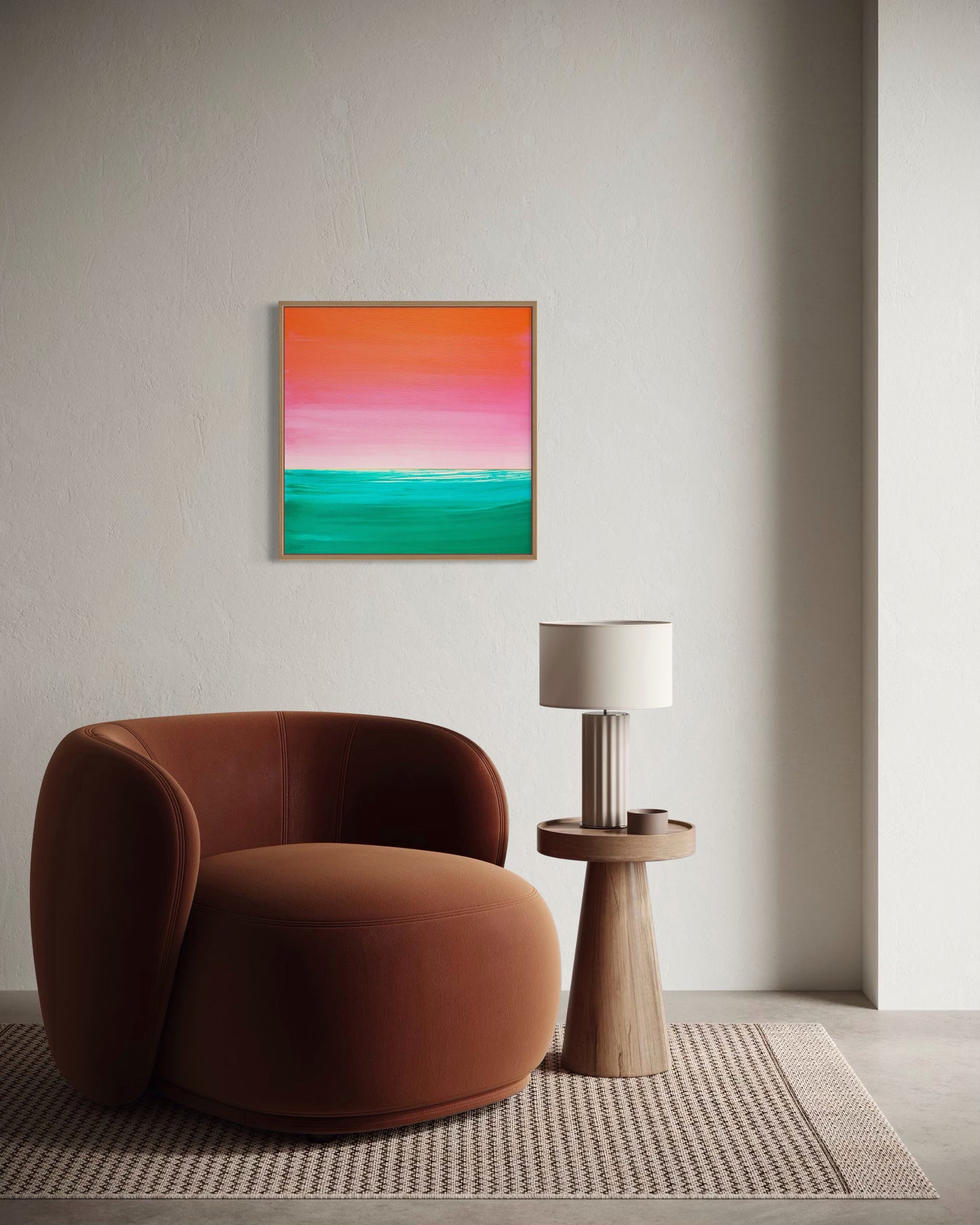 "Song Of The Emerald Waters" - 50 x 50 cm