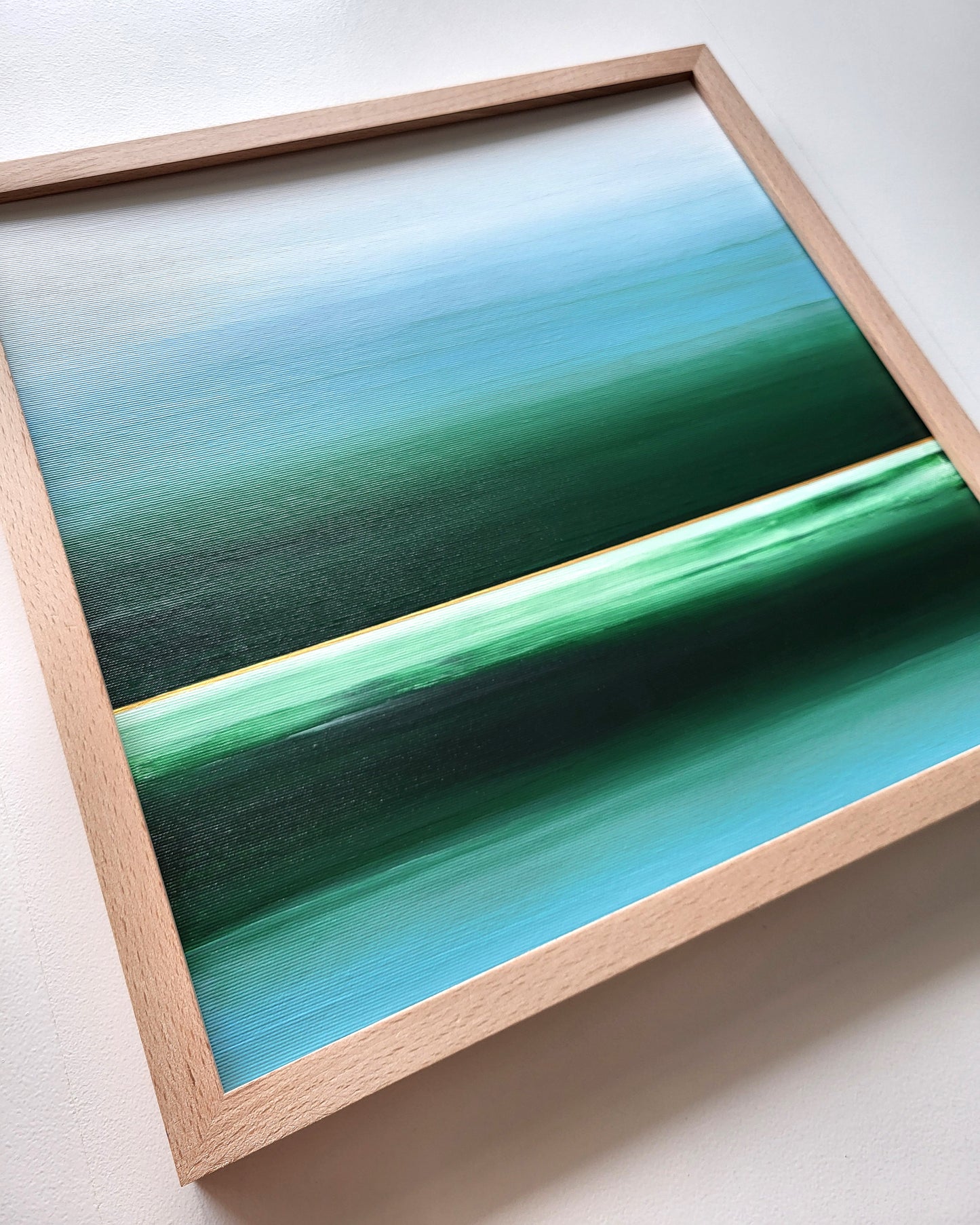 "Foggy Fields" - 40 x 40 cm