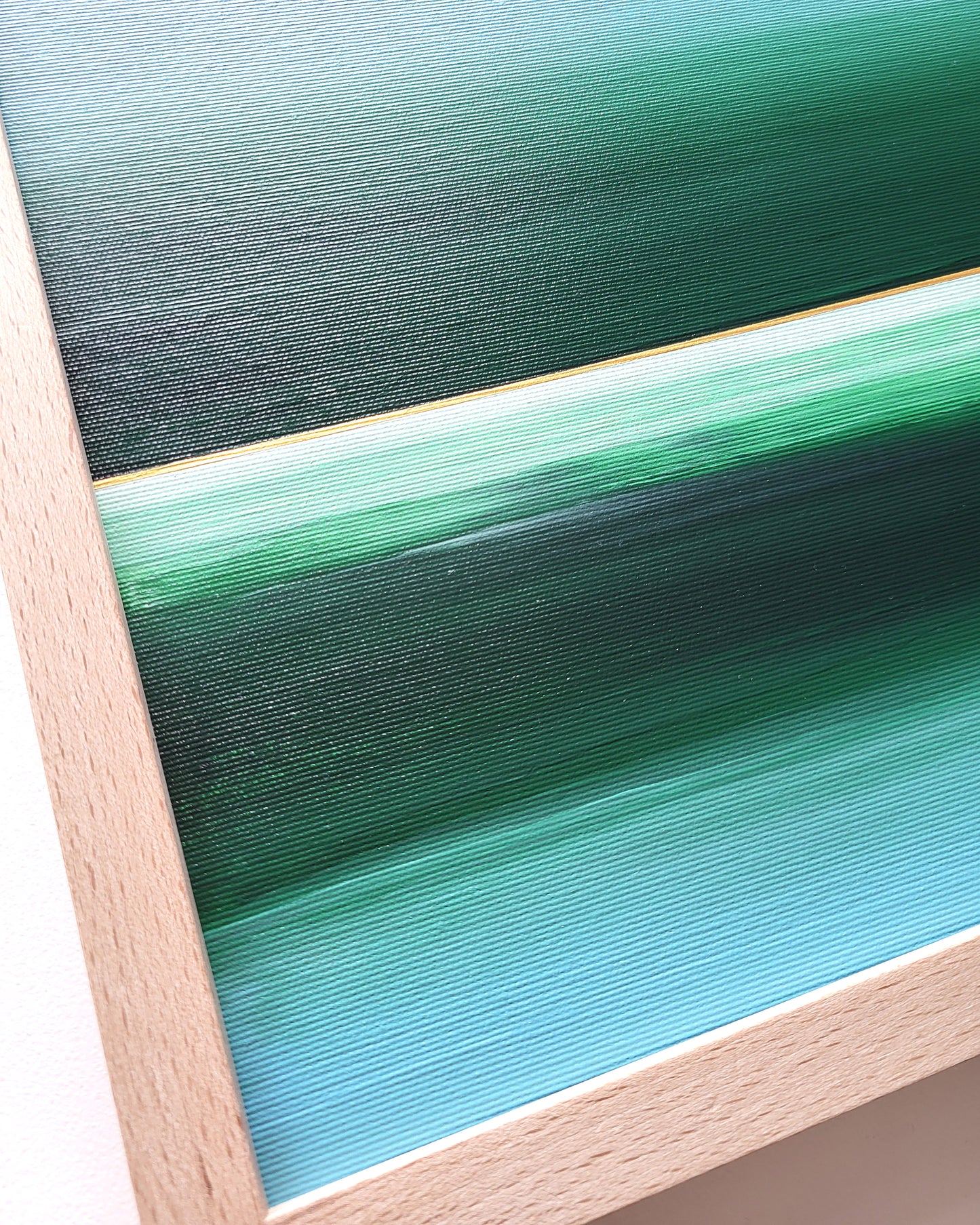 "Foggy Fields" - 40 x 40 cm