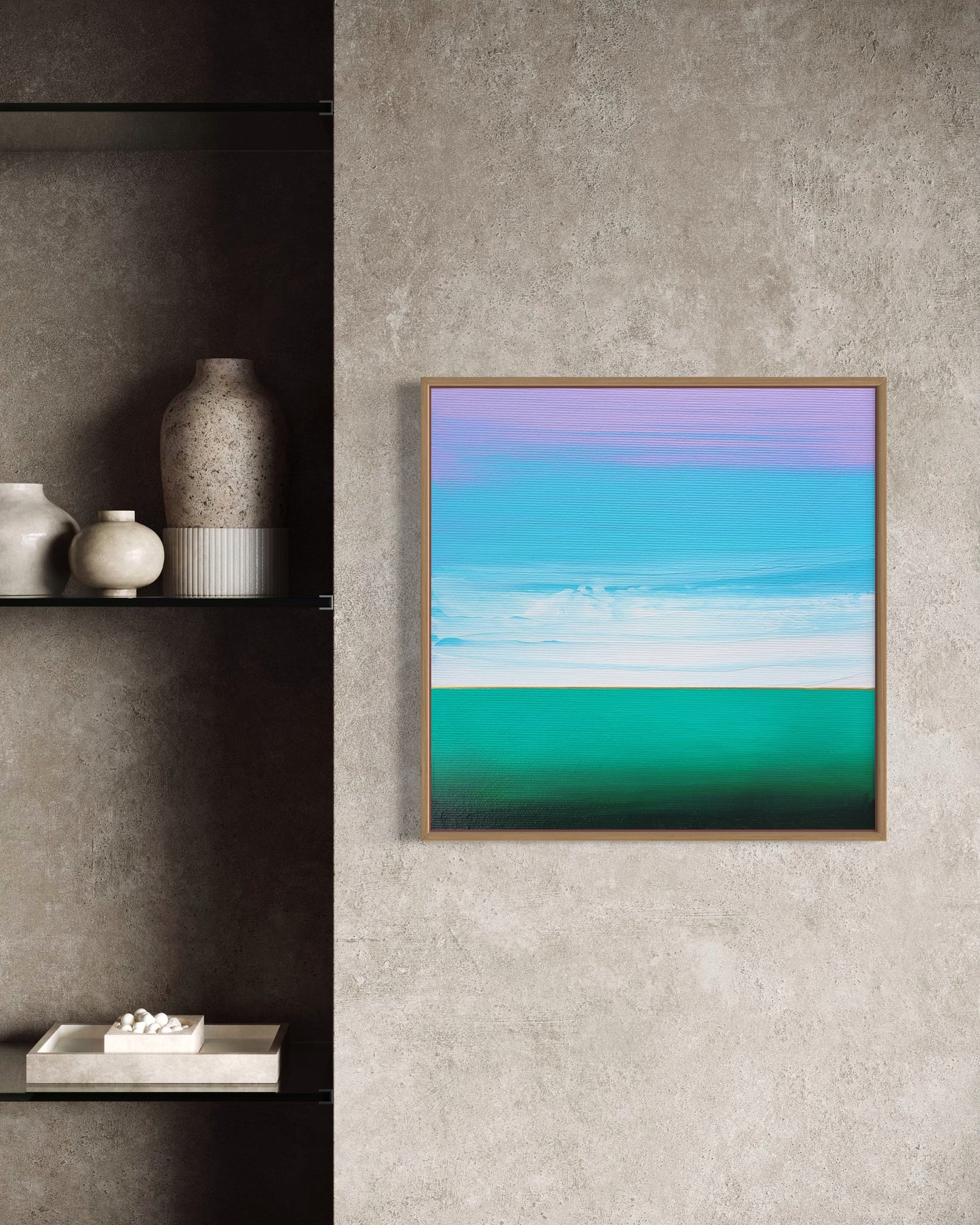 "Clouds And Sea" - 20 x 20 cm