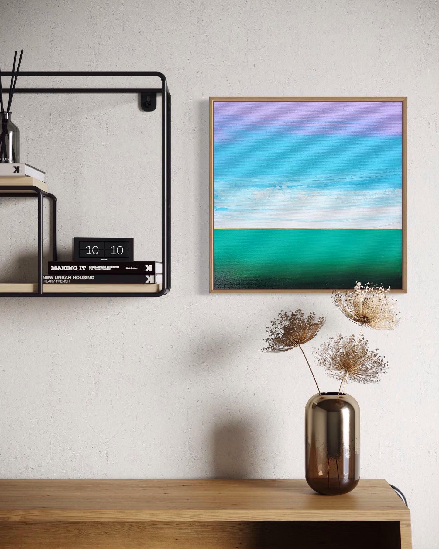 "Clouds And Sea" - 20 x 20 cm