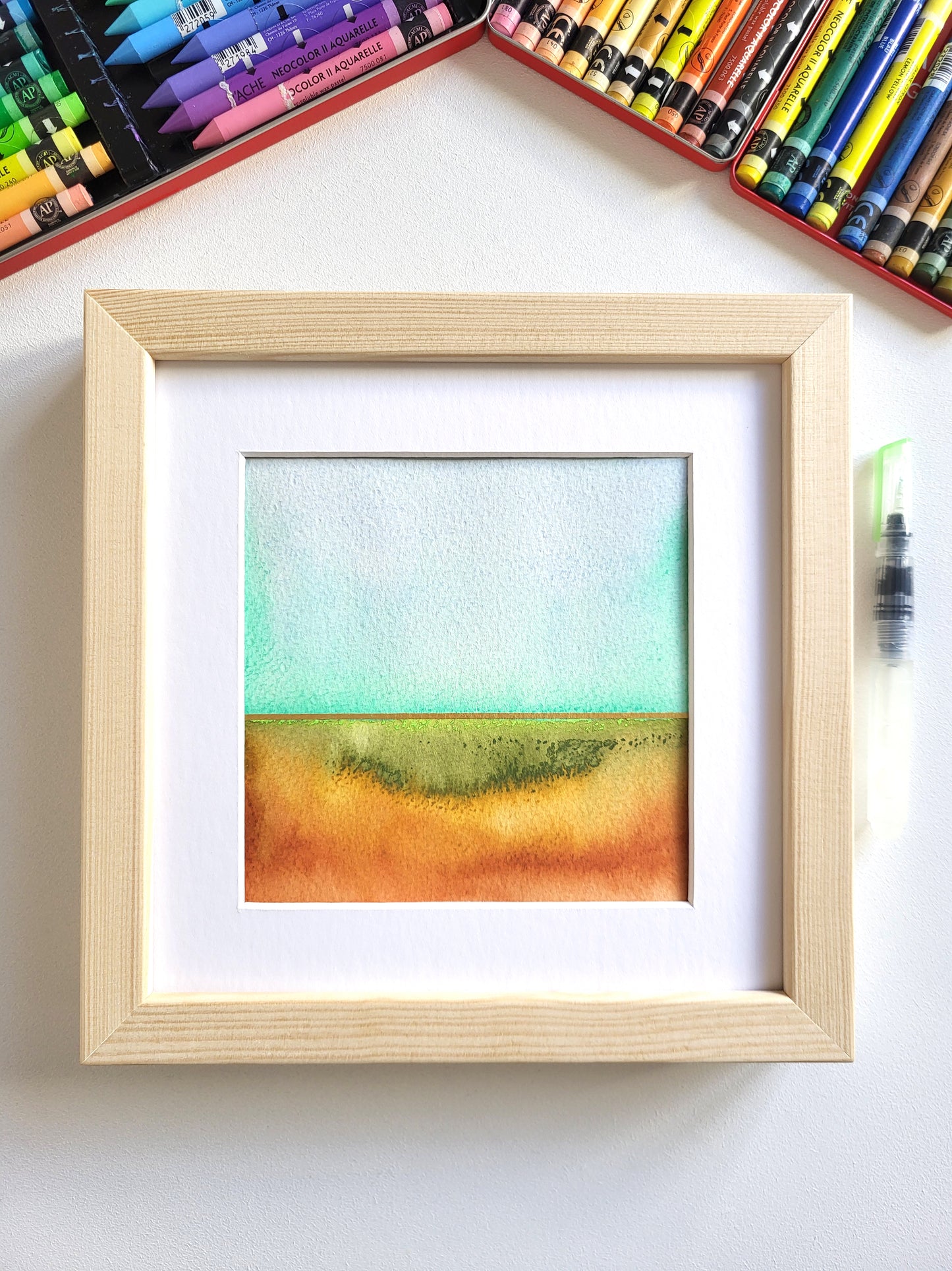 "Golden Horizon XXIV" - 20 x 20 cm