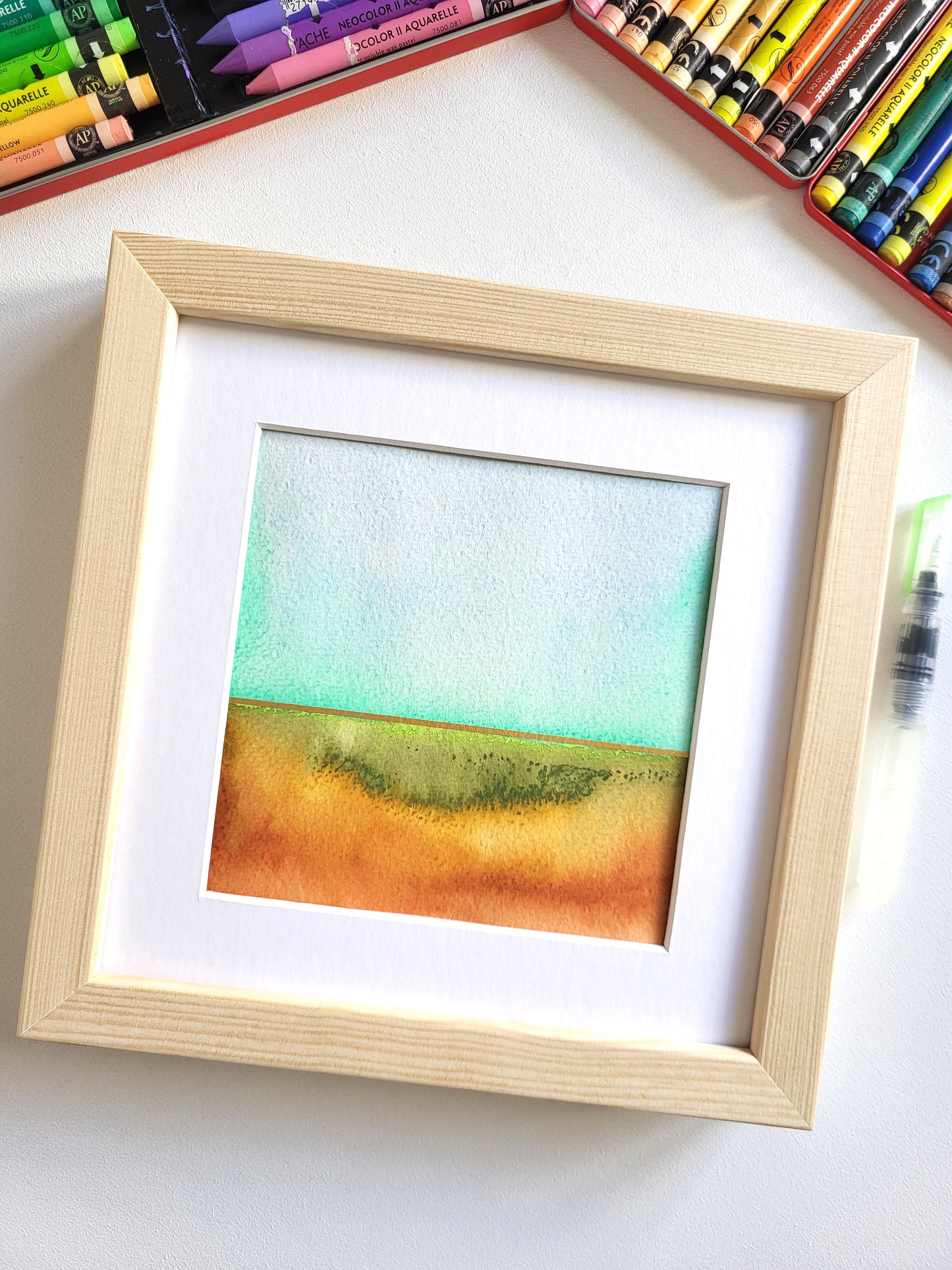 "Golden Horizon XXIV" - 20 x 20 cm