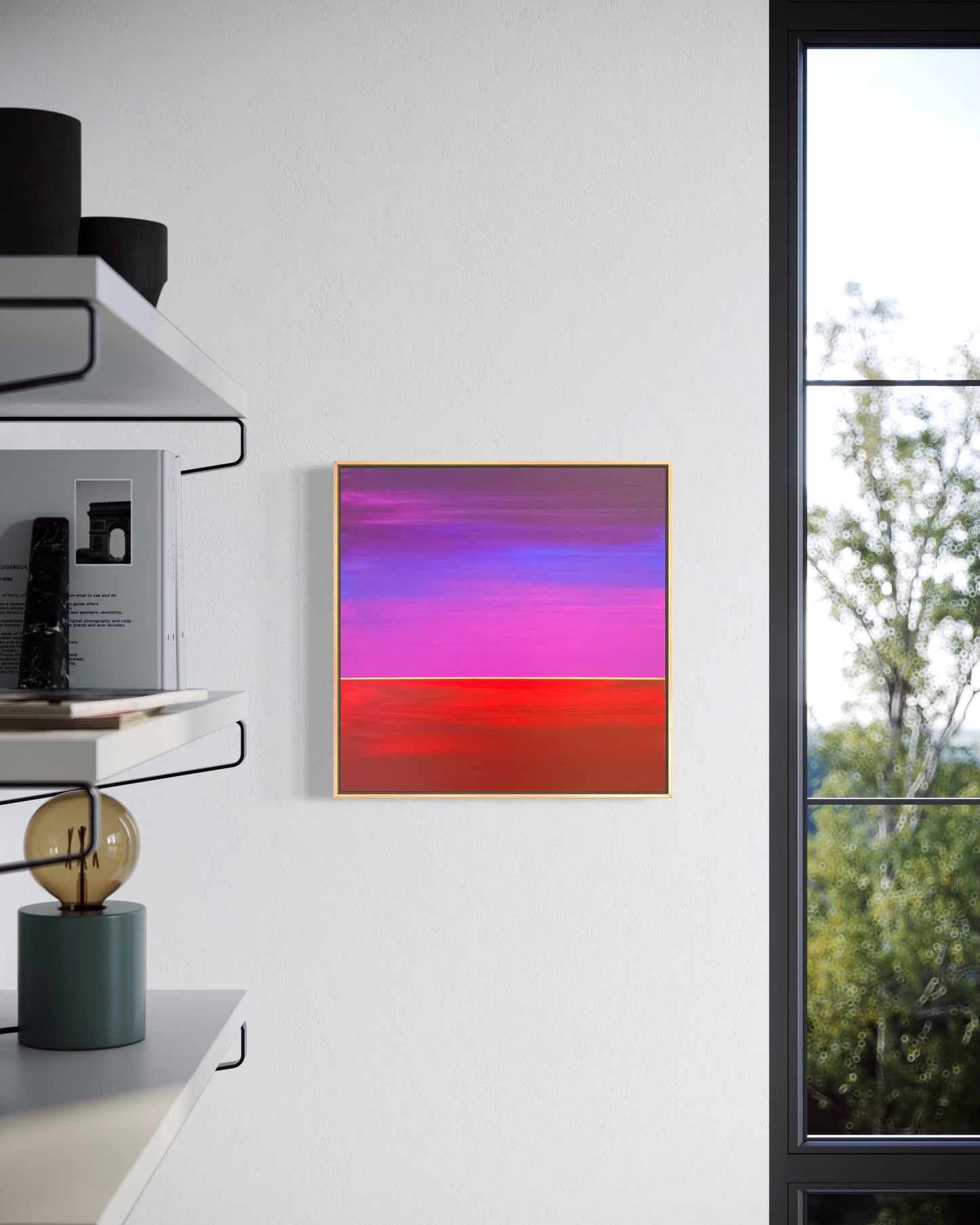 "Pink Dusk" - 40 x 40 cm