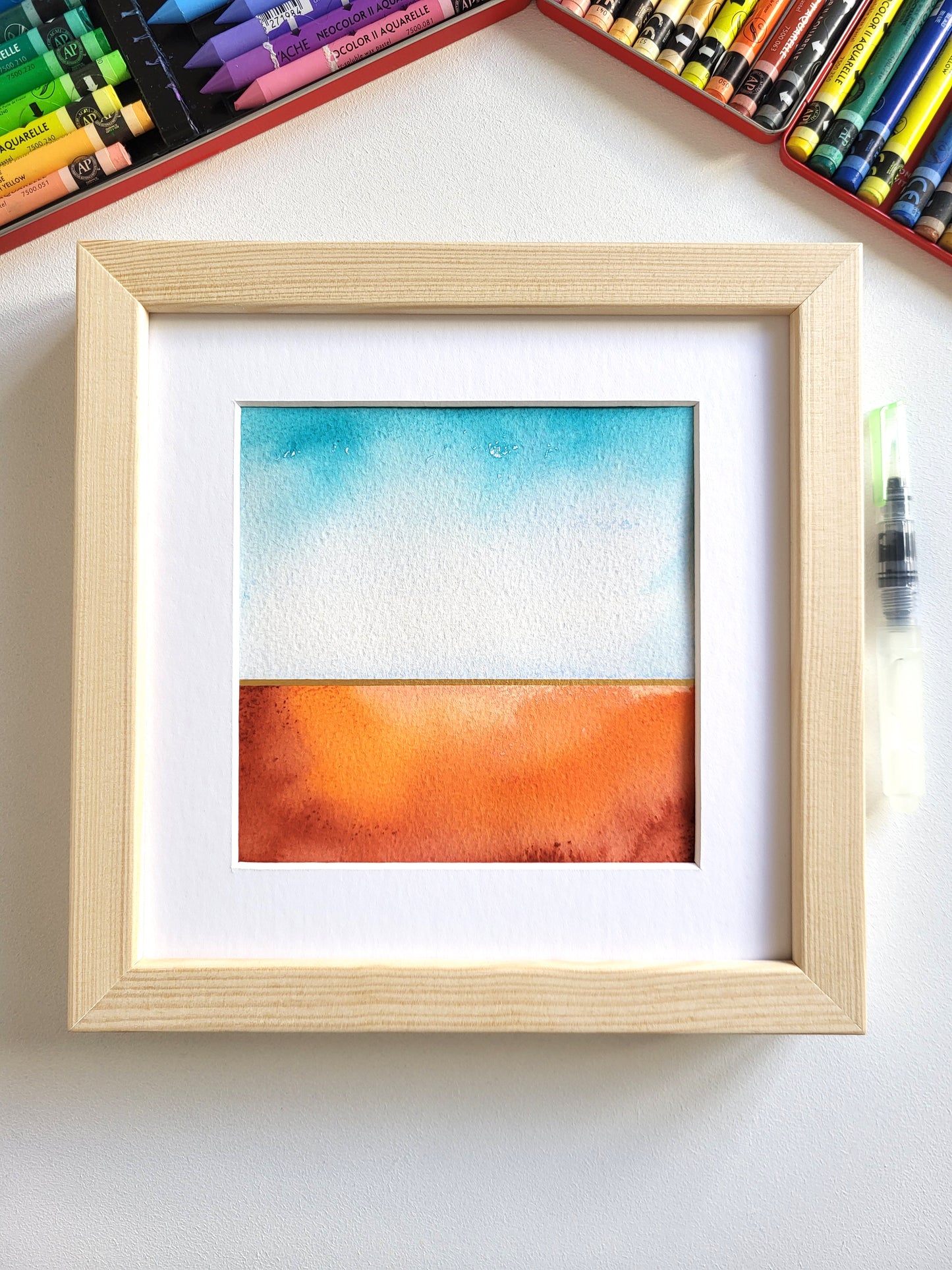 "Golden Horizon XXIII" - 20 x 20 cm