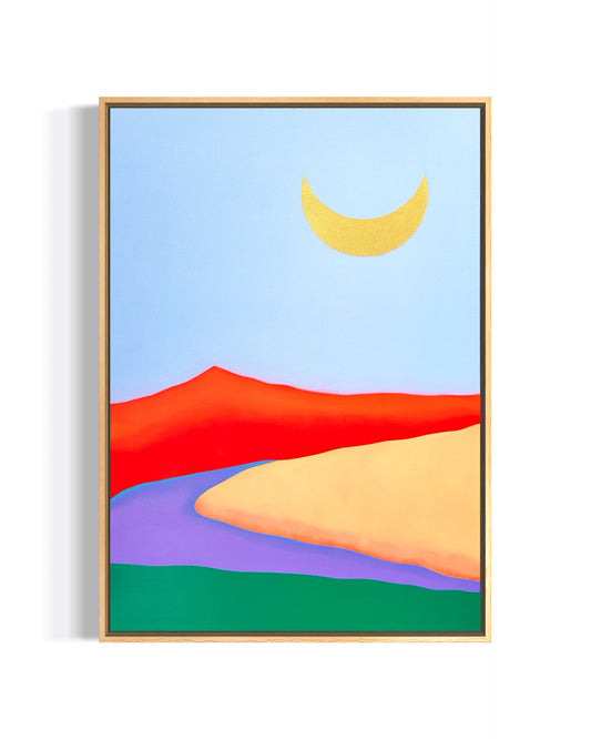 "Red Mountain Moon" - 42 x 59,7 cm (A2)