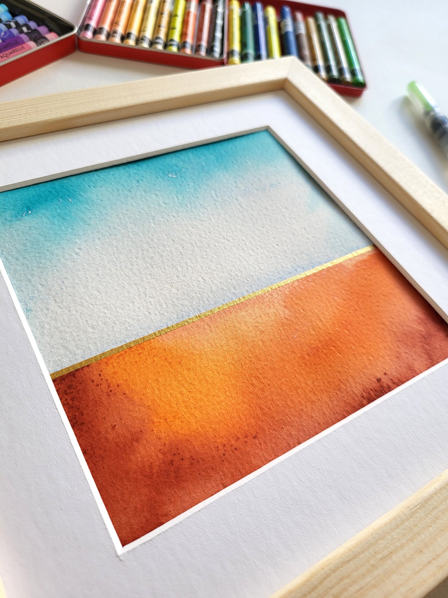 "Golden Horizon XXIII" - 20 x 20 cm