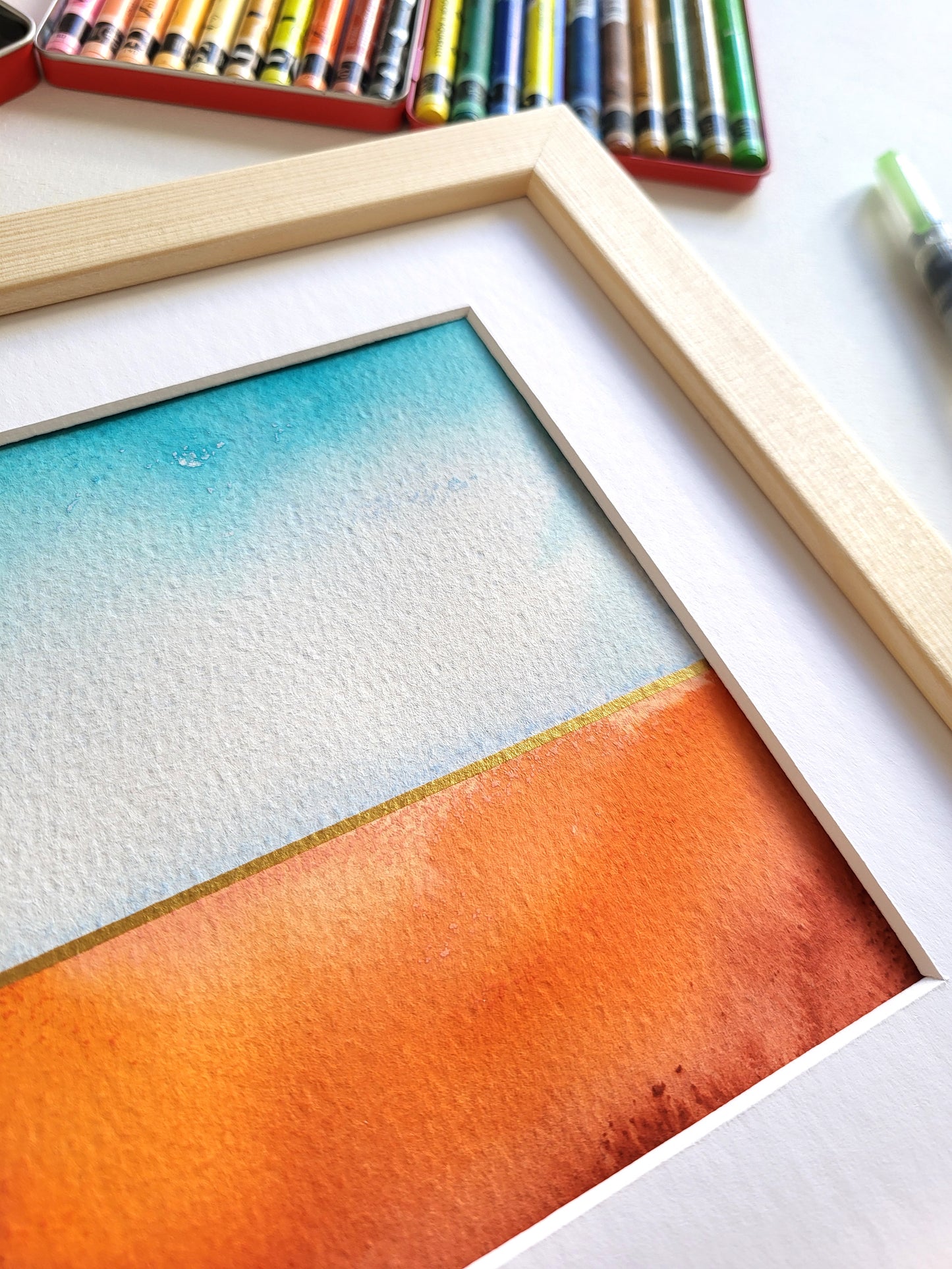 "Golden Horizon XXIII" - 20 x 20 cm