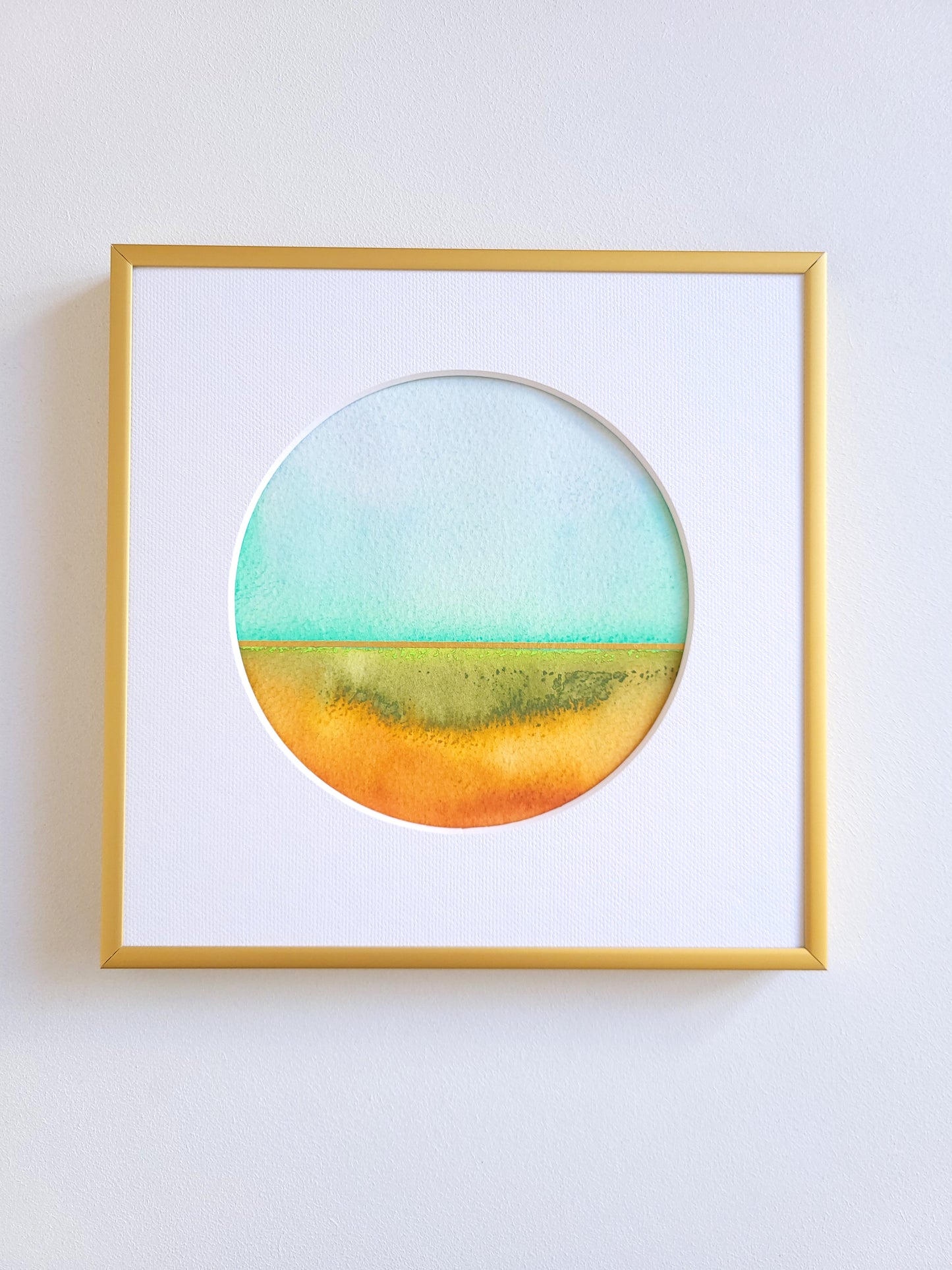 "Golden Horizon XXIV" - 20 x 20 cm