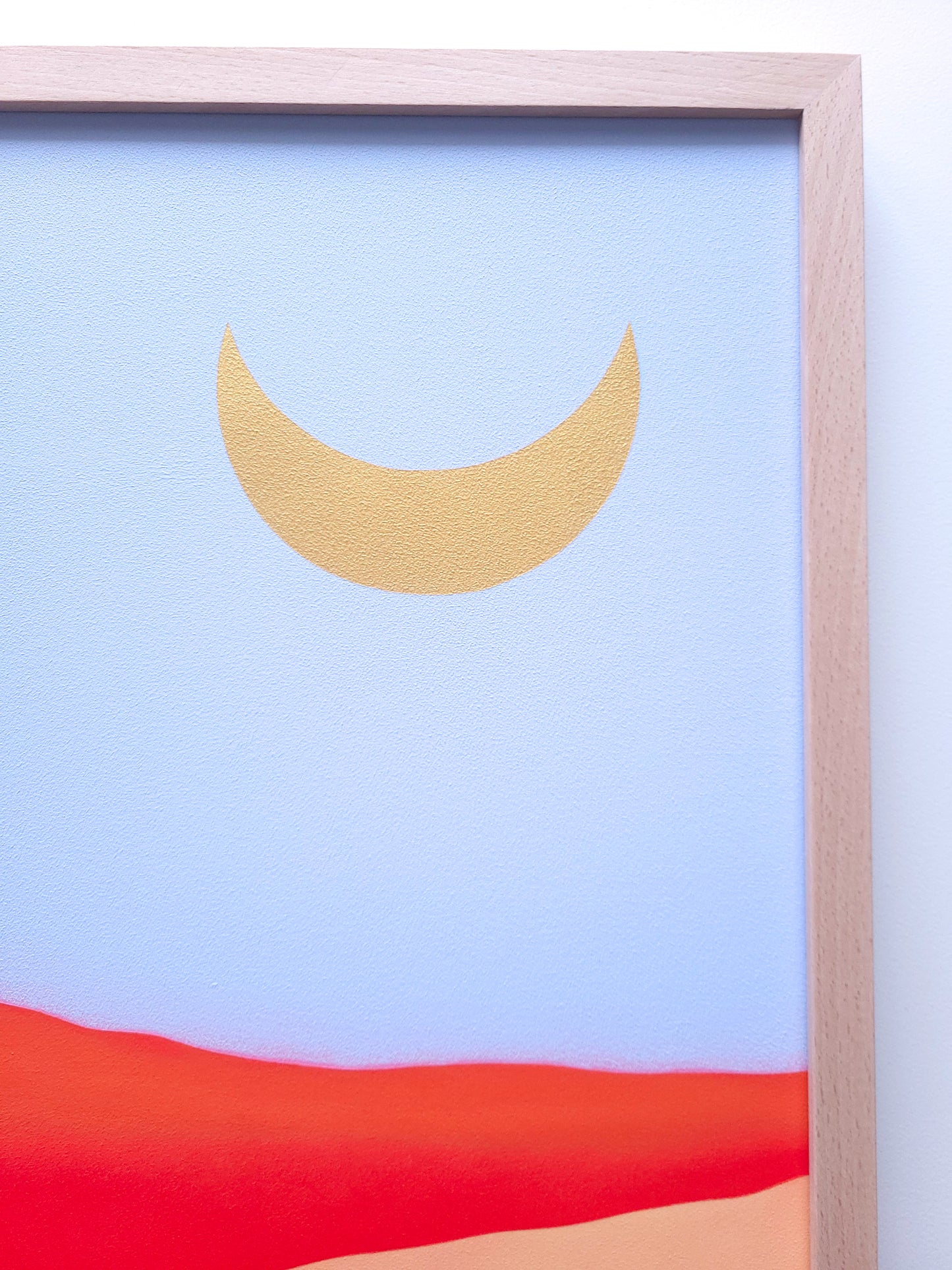 "Red Mountain Moon" - 42 x 59,7 cm (A2)