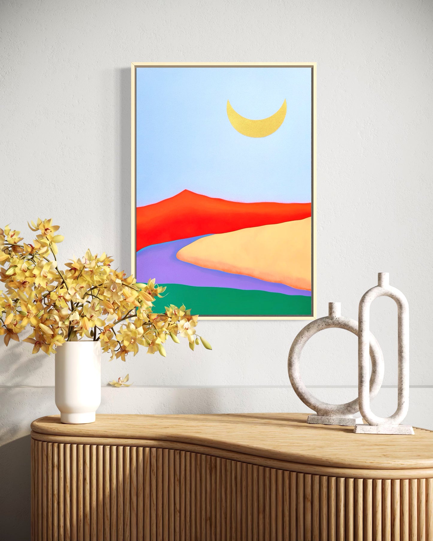 "Red Mountain Moon" - 42 x 59,7 cm (A2)