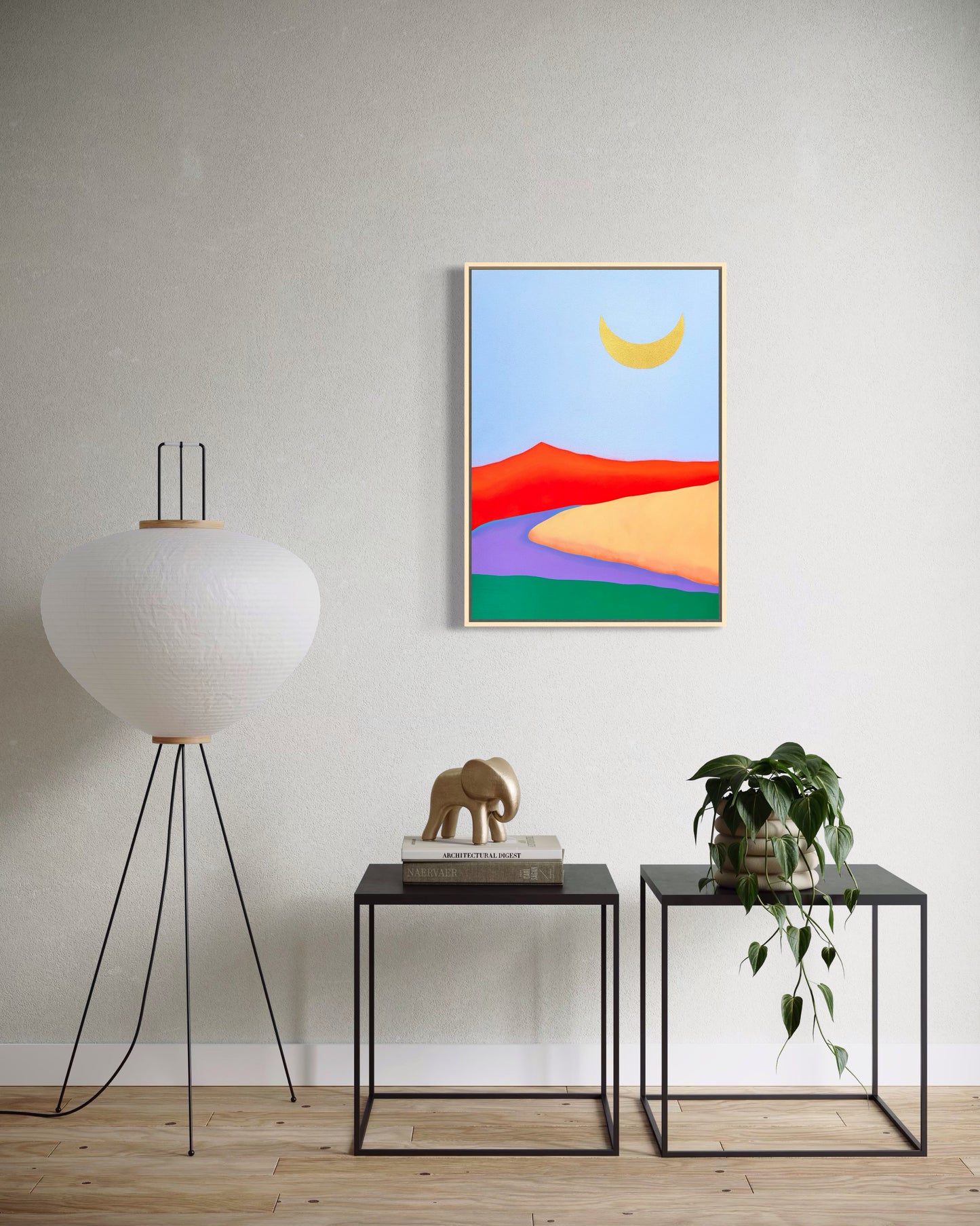 "Red Mountain Moon" - 42 x 59,7 cm (A2)