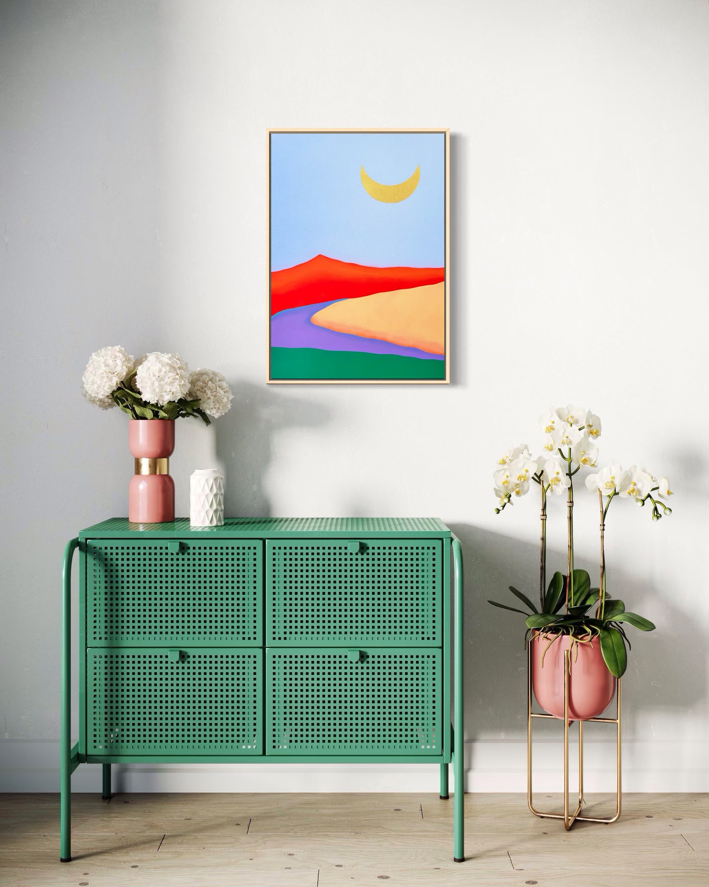 "Red Mountain Moon" - 42 x 59,7 cm (A2)