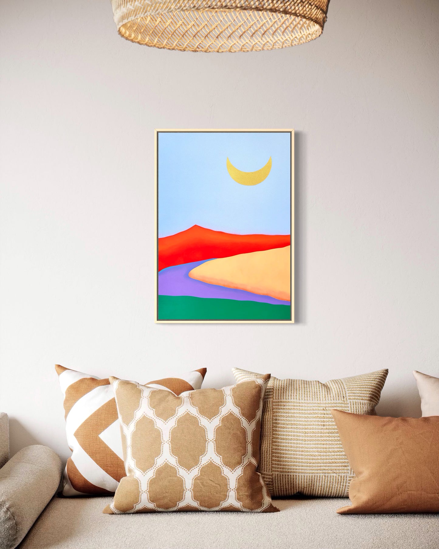 "Red Mountain Moon" - 42 x 59,7 cm (A2)