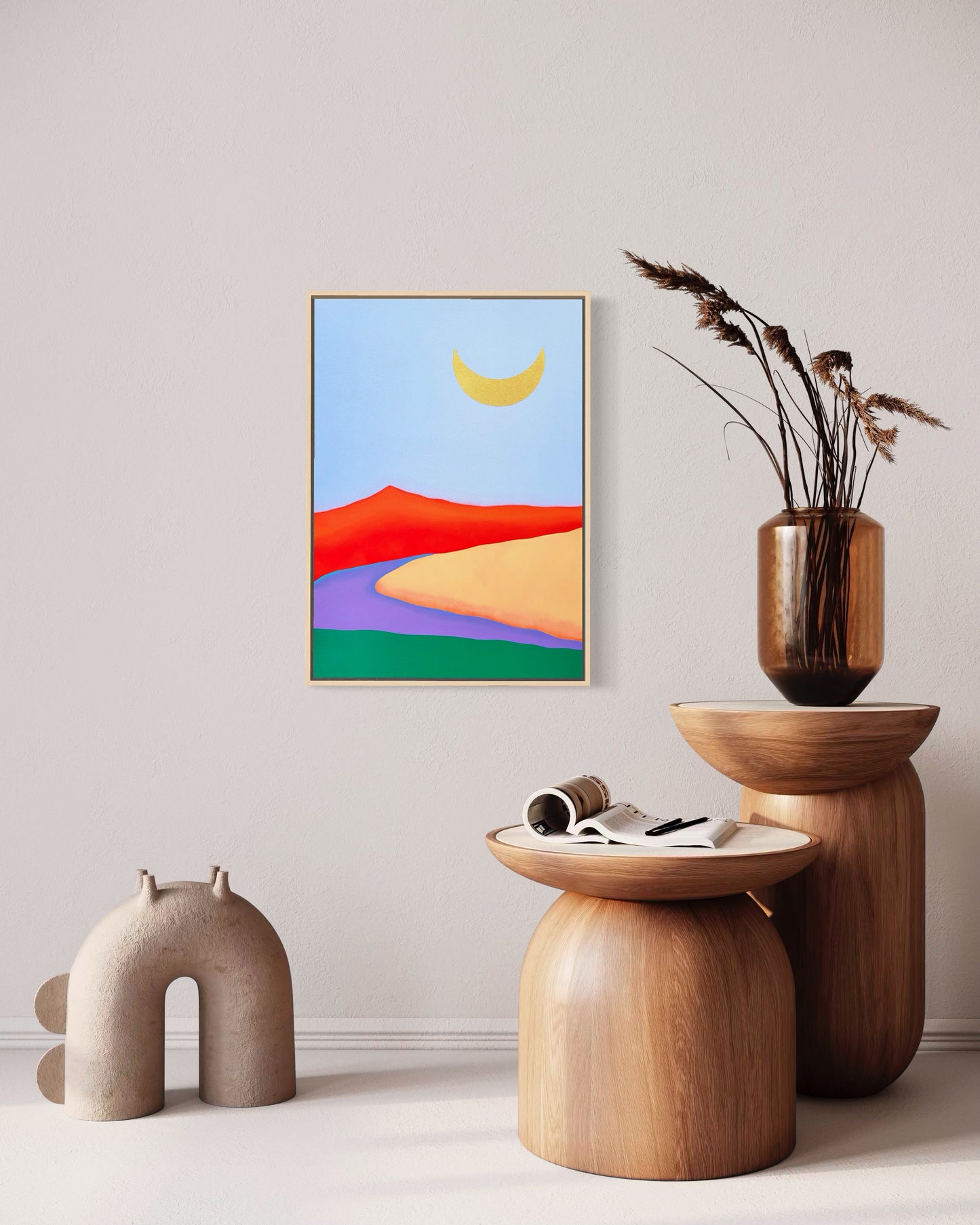 "Red Mountain Moon" - 42 x 59,7 cm (A2)