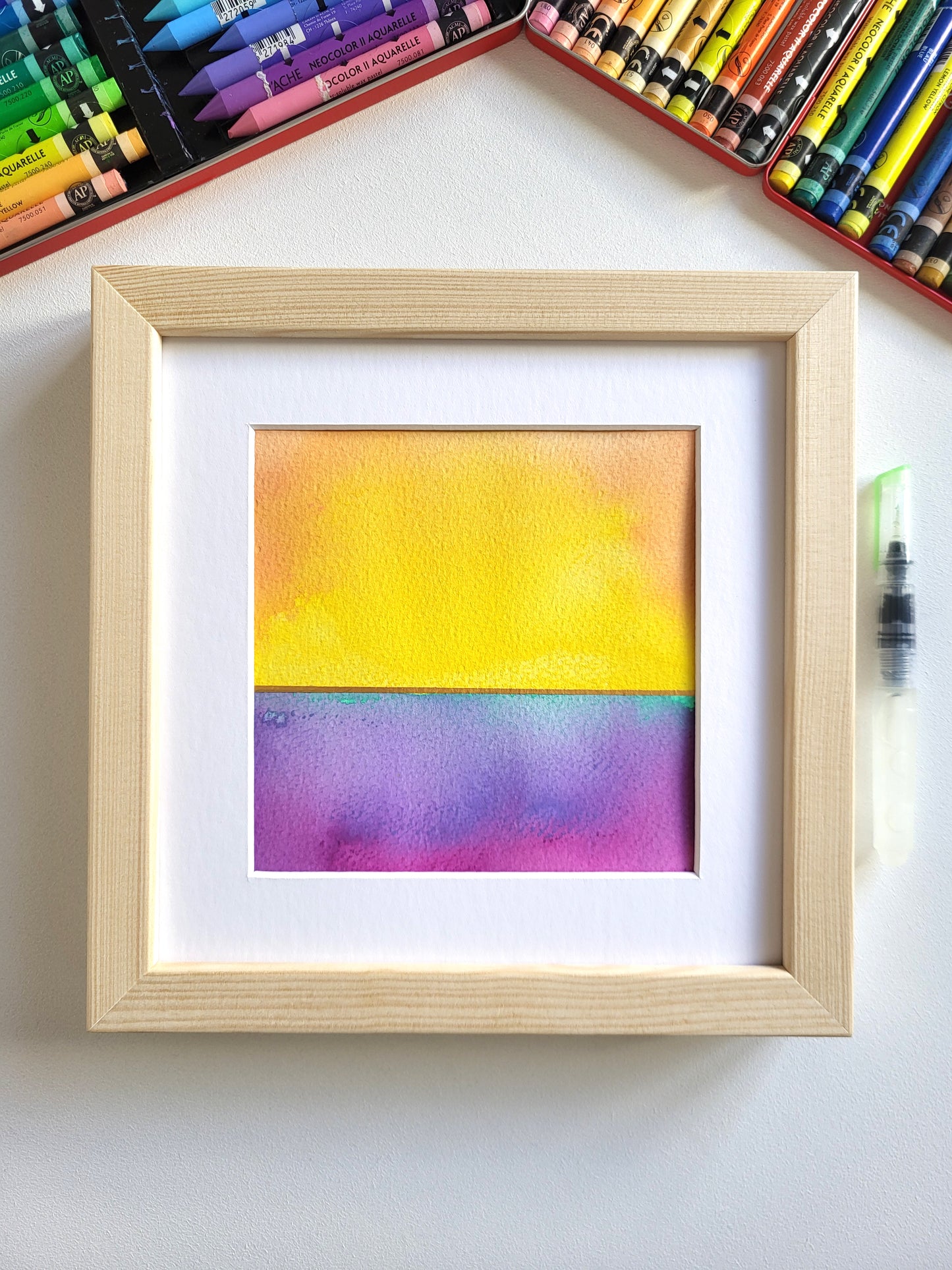 "Golden Horizon XXV" - 20 x 20 cm