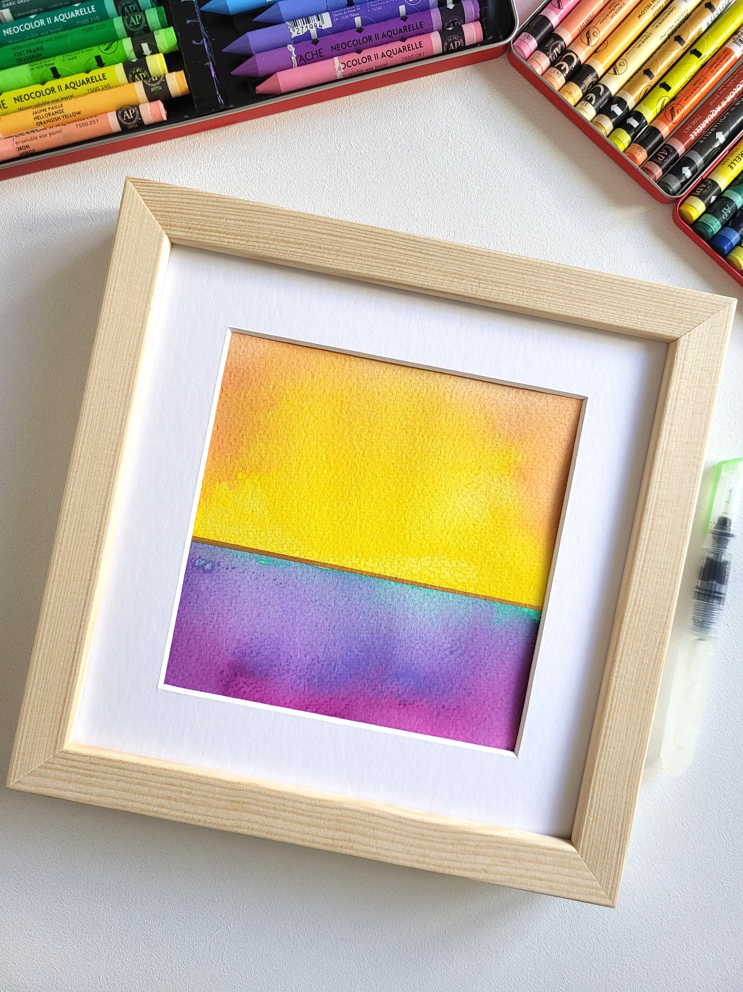 "Golden Horizon XXV" - 20 x 20 cm