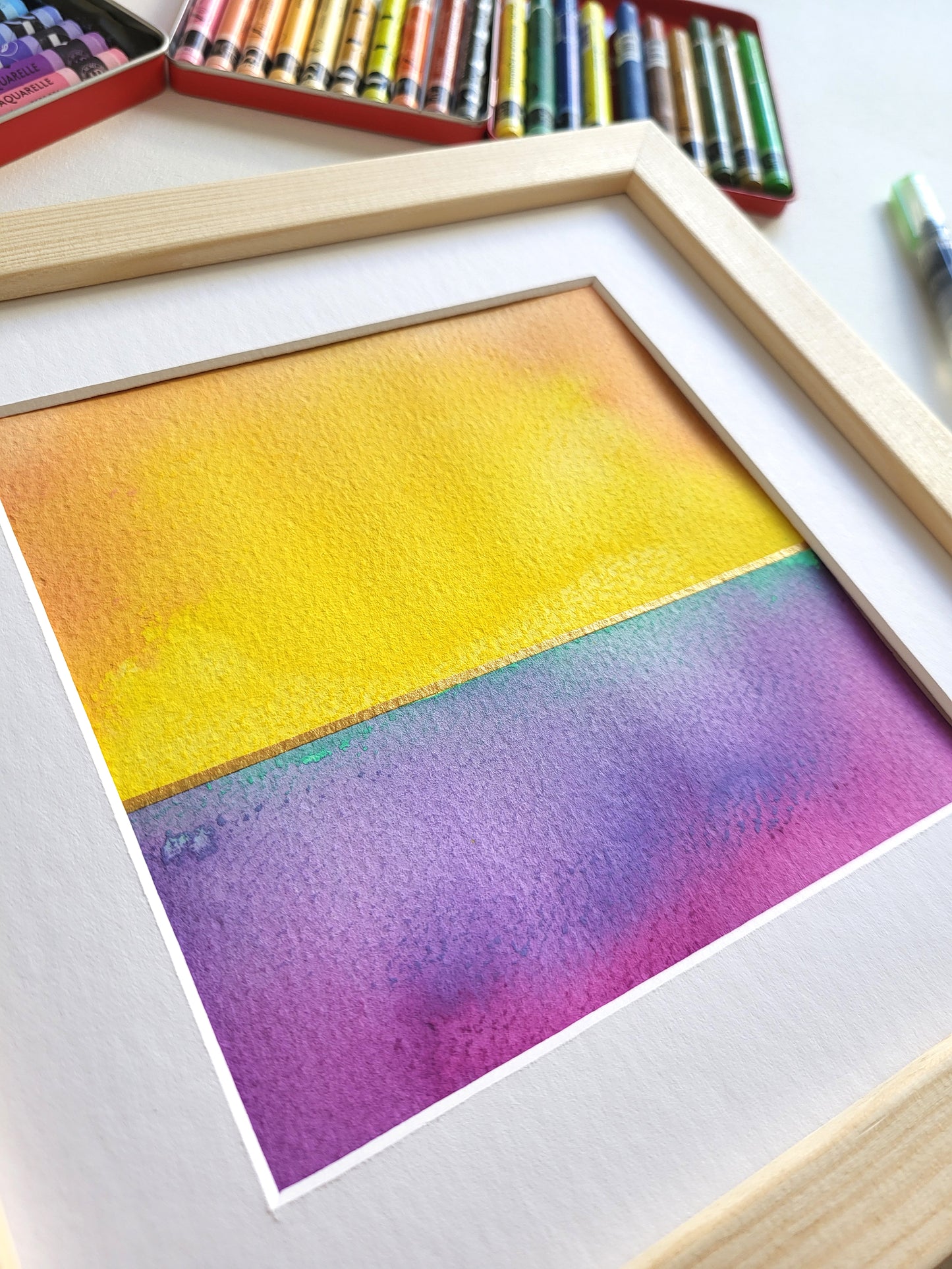 "Golden Horizon XXV" - 20 x 20 cm