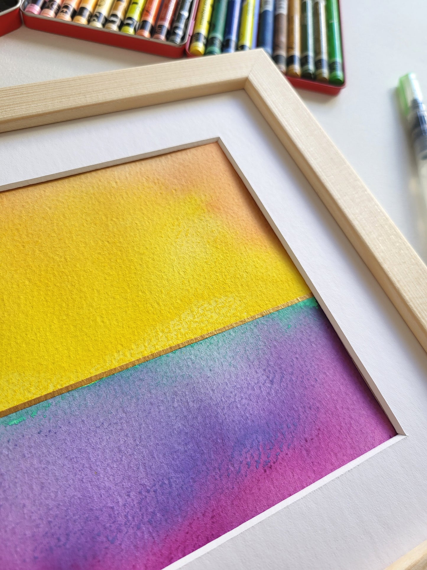 "Golden Horizon XXV" - 20 x 20 cm