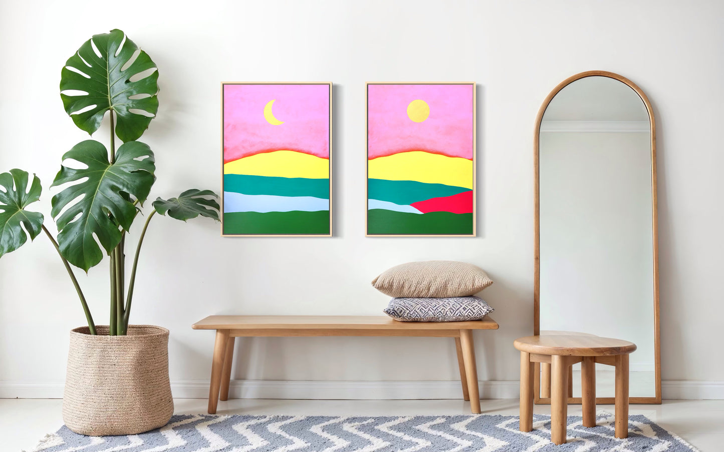 "Summer Fields" -Dyptyk- 2 x 42 x 59,7 cm (A2)